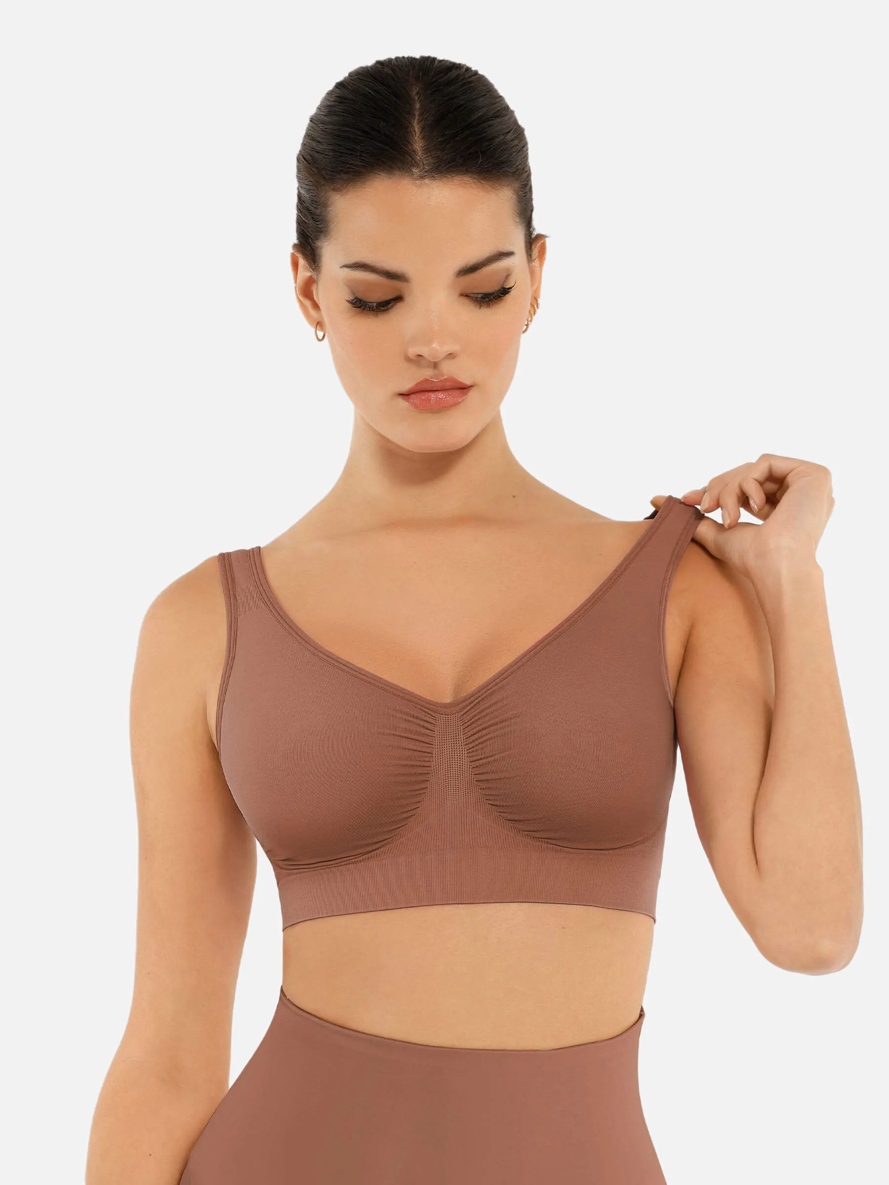 Feelingirl No Underwire Wide Straps Everyday Bra sold by FeelinGirl product image thumbnail 3
