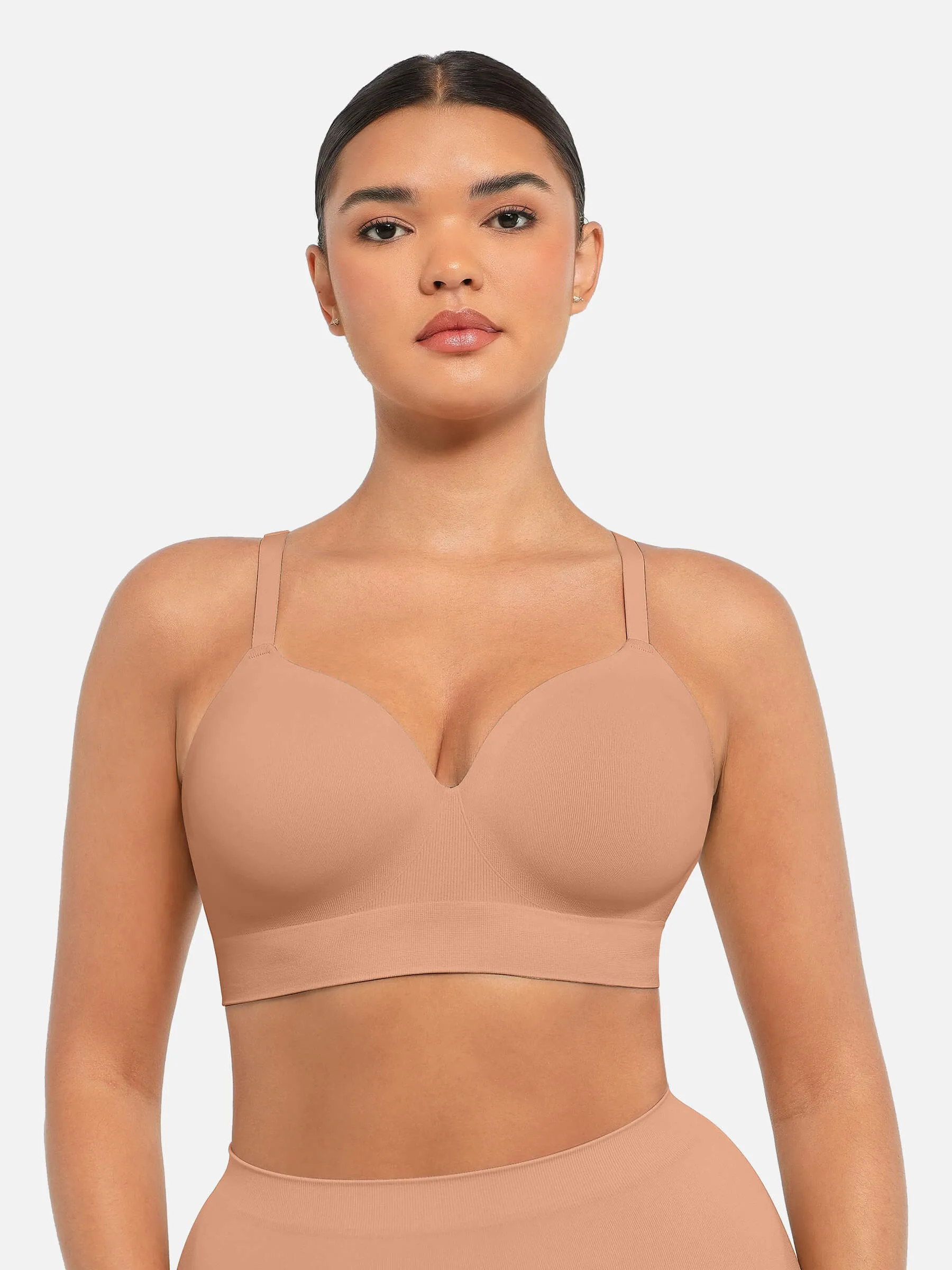 Feelingirl Wireless Push-Up Seamless Comfort Full Coverage Bra sold by FeelinGirl product image thumbnail 2