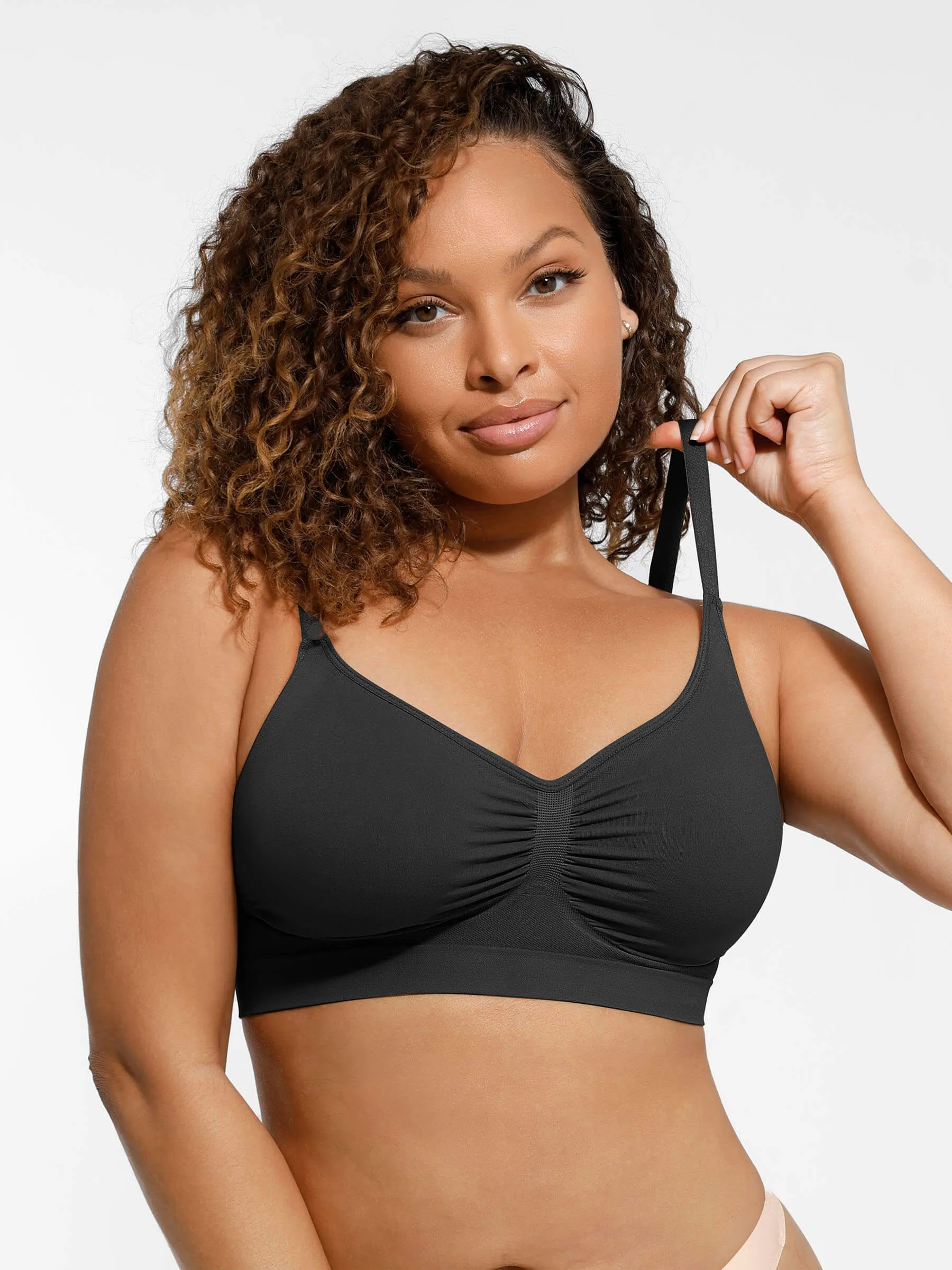 Feelingirl Everyday Wireless Bra Unlined Soft Bra sold by FeelinGirl product image thumbnail 2