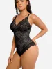 Feelingirl Lace V Neck Full Bodysuit sold by FeelinGirl
