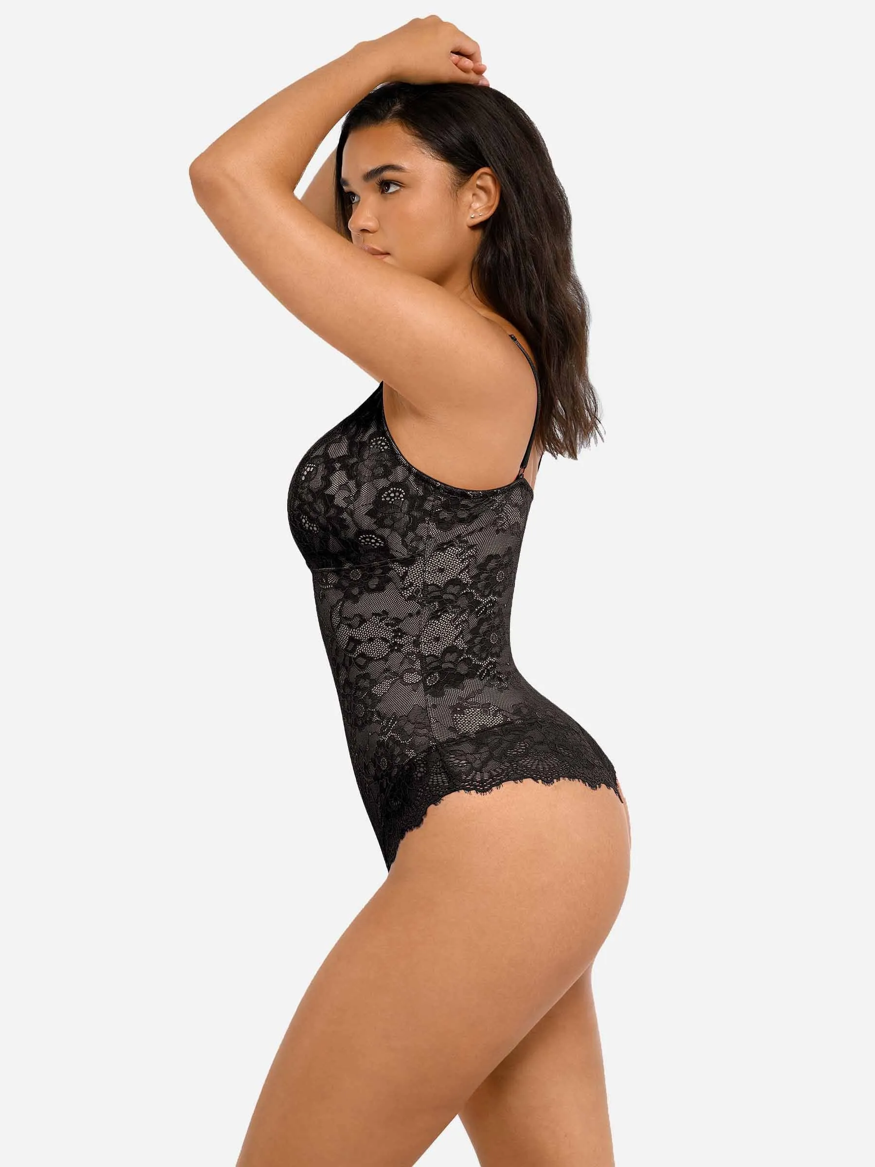 Feelingirl Lace V Neck Full Bodysuit sold by FeelinGirl product image thumbnail 3