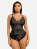 Feelingirl Lace V Neck Full Bodysuit sold by FeelinGirl