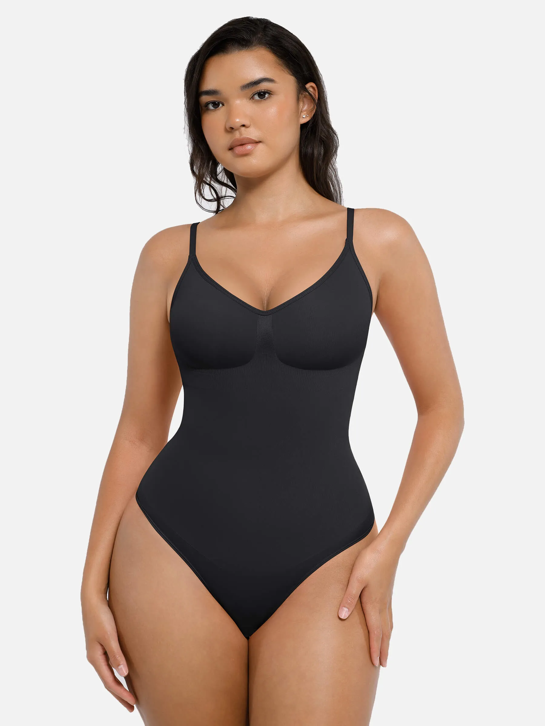 Feelingirl Tummy Control Seamless Thong Bodysuit sold by FeelinGirl