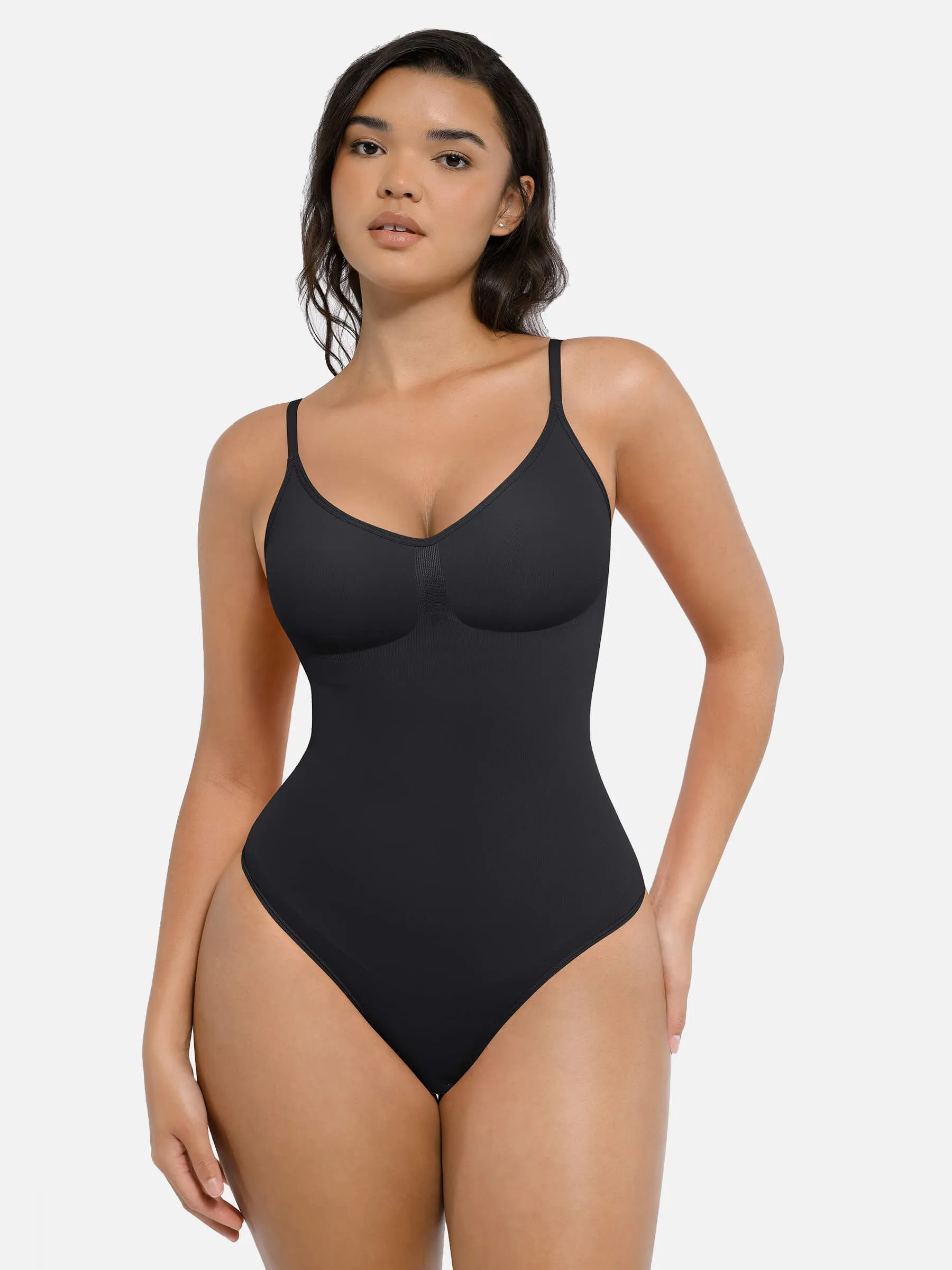 Feelingirl Tummy Control Seamless Thong Bodysuit sold by FeelinGirl product image thumbnail 2