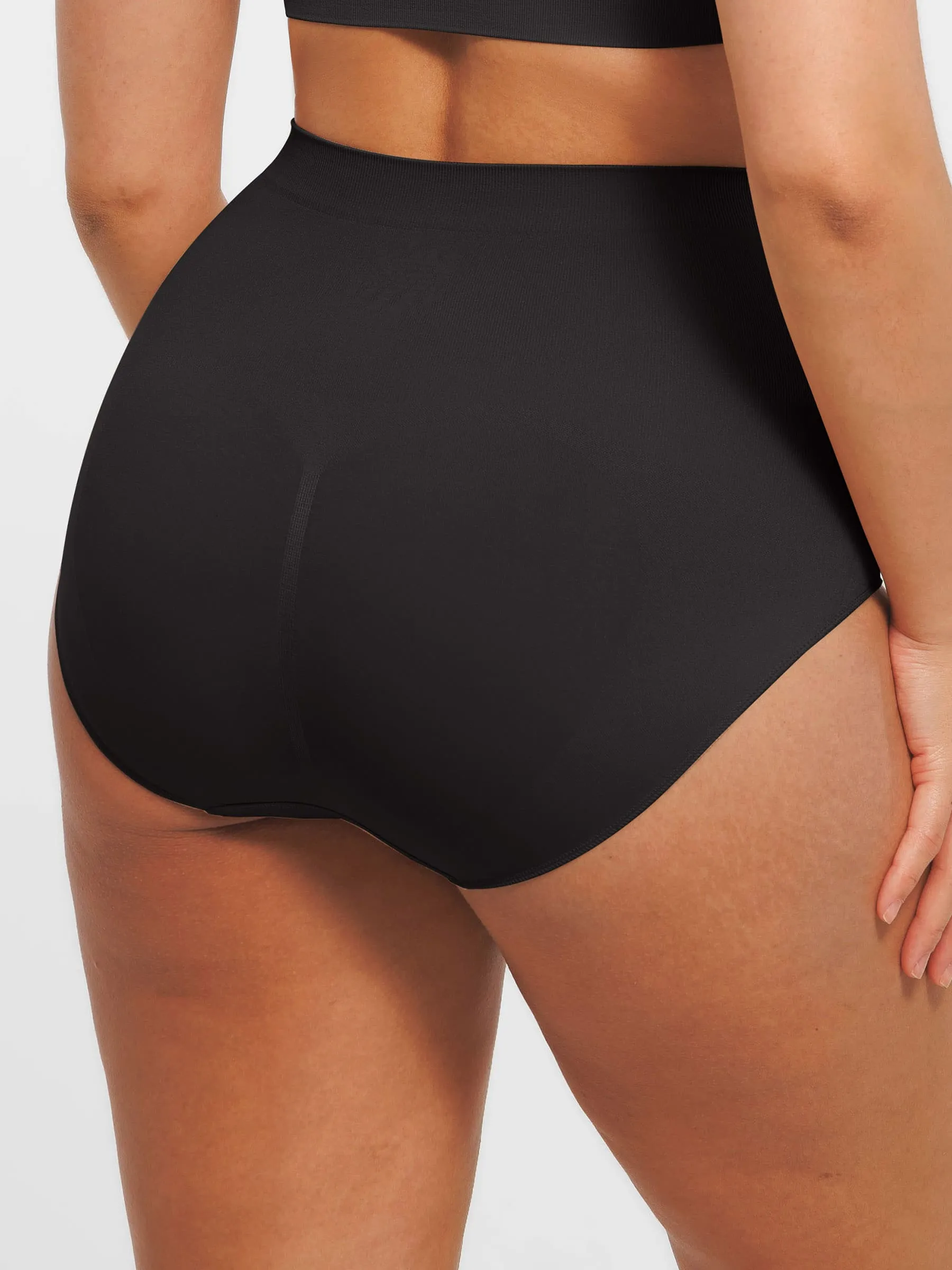Feelingirl Seamless High-Waist Tummy Control Antibacterial Peach Hip Brief sold by FeelinGirl product image thumbnail 5