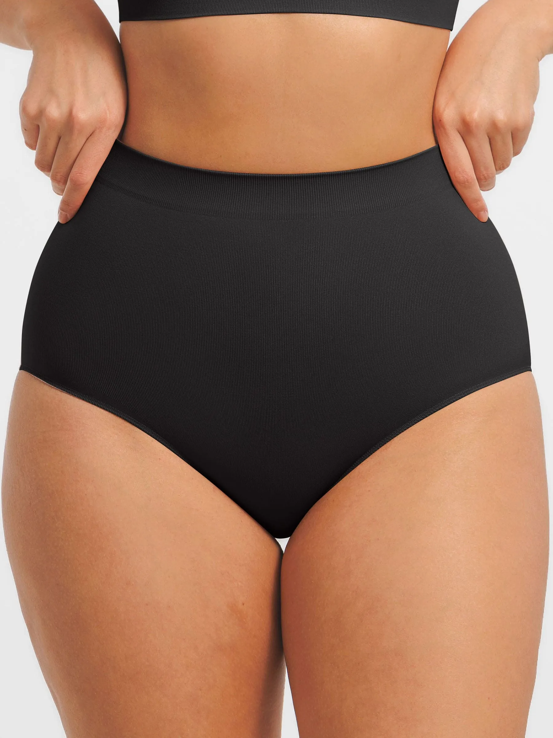 Feelingirl Seamless High-Waist Tummy Control Antibacterial Peach Hip Brief sold by FeelinGirl product image thumbnail 2
