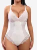 Feelingirl Lace V Neck Full Thong Bodysuit sold by FeelinGirl
