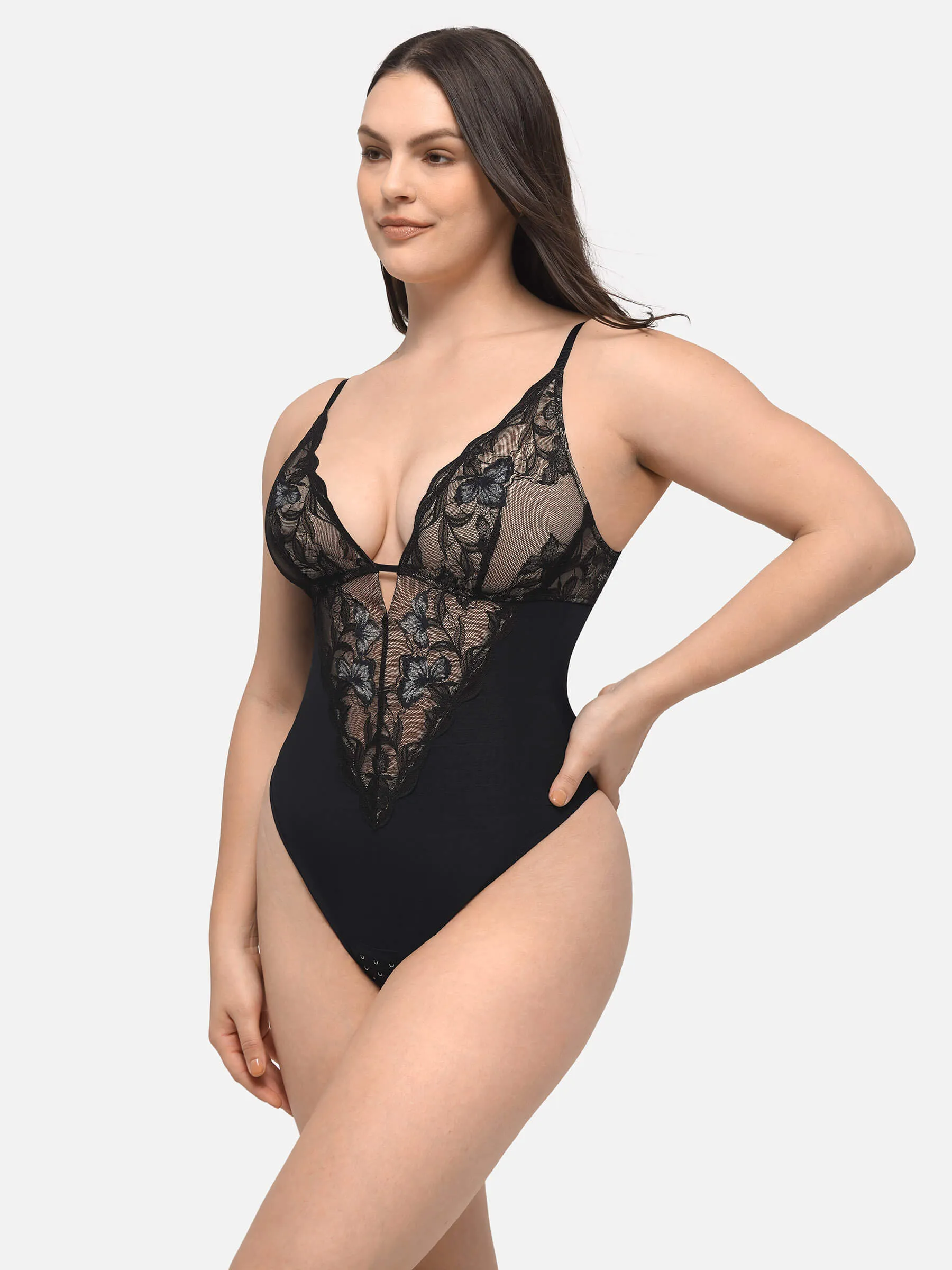Feelingirl Lace Thong Shapewear Bodysuit sold by FeelinGirl product image thumbnail 2