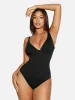 Feelingirl V Neck Tummy Control Shaping Bodysuit sold by FeelinGirl