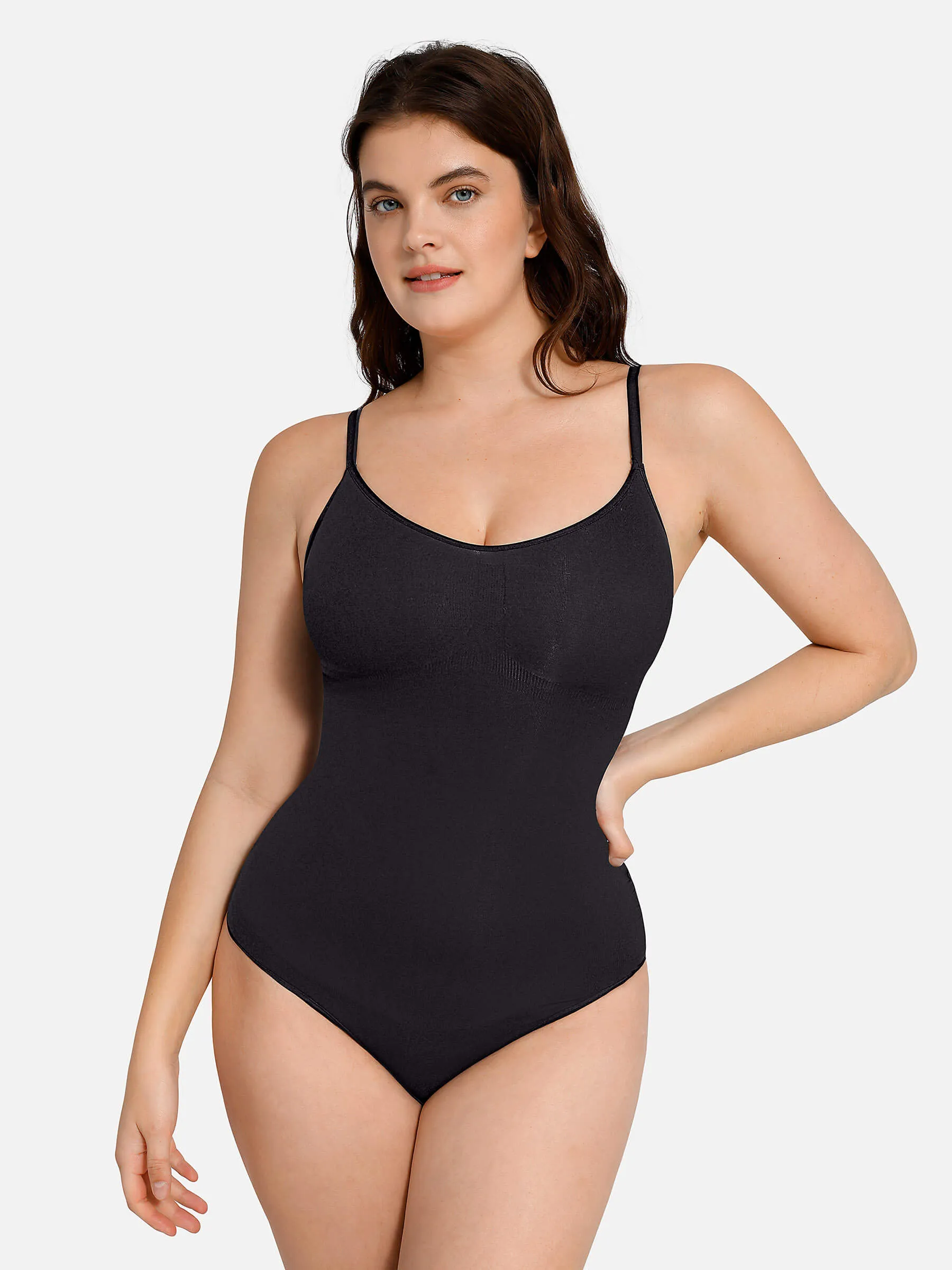 Feelingirl Everyday Wear Seamless Thong Bodysuit sold by FeelinGirl