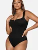 Feelingirl Square Collar Elastic Outerwear Shape Bodysuit sold by FeelinGirl