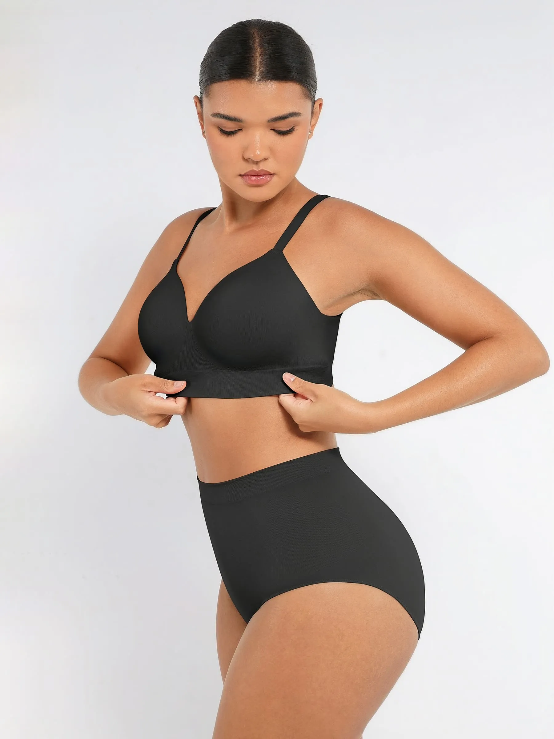 Feelingirl Wireless Push-Up Bra & Seamless Tummy Control Brief Set sold by FeelinGirl product image thumbnail 3