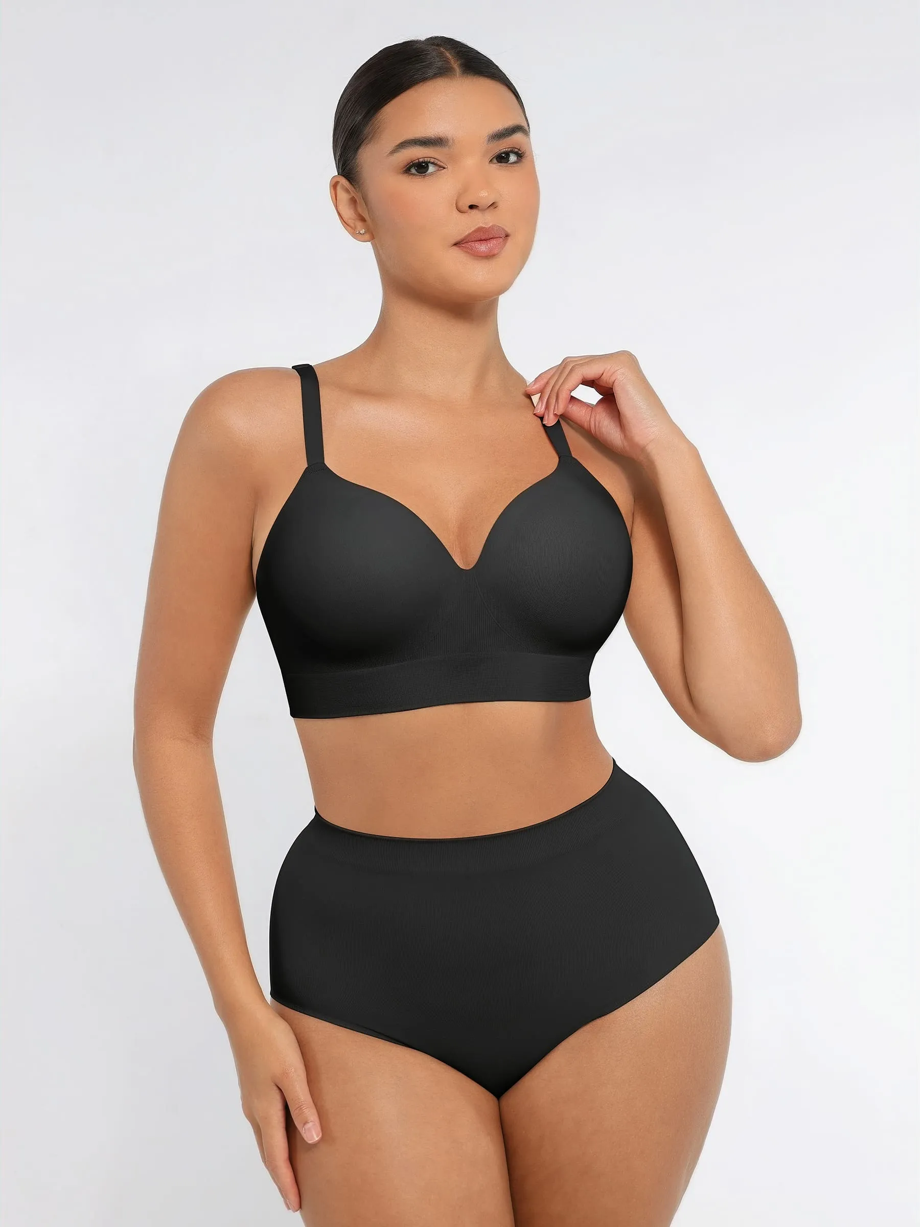 Feelingirl Wireless Push-Up Bra & Seamless Tummy Control Brief Set sold by FeelinGirl product image thumbnail 2