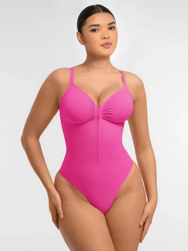 Feelingirl Tummy Control Zipper Shaping Bodysuit sold by FeelinGirl