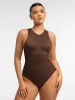 Feelingirl Tummy-Shaping Seamless Zipper Bodysuit sold by FeelinGirl