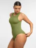 Feelingirl Tummy-Shaping Seamless Zipper Bodysuit sold by FeelinGirl