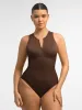 Feelingirl Tummy-Shaping Seamless Zipper Bodysuit sold by FeelinGirl