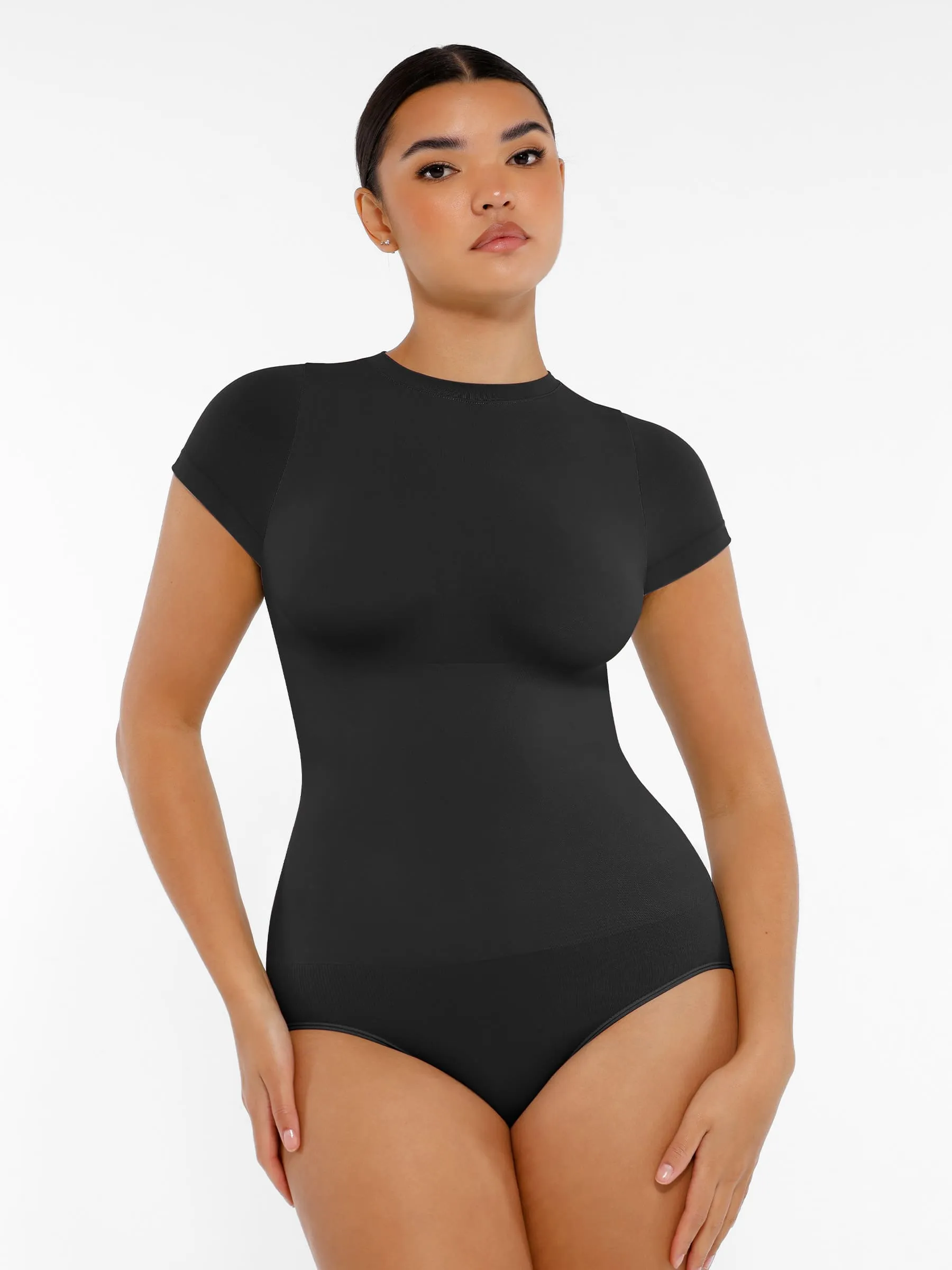Crew Neck Seamless Bodysuit sold by FeelinGirl product image thumbnail 2