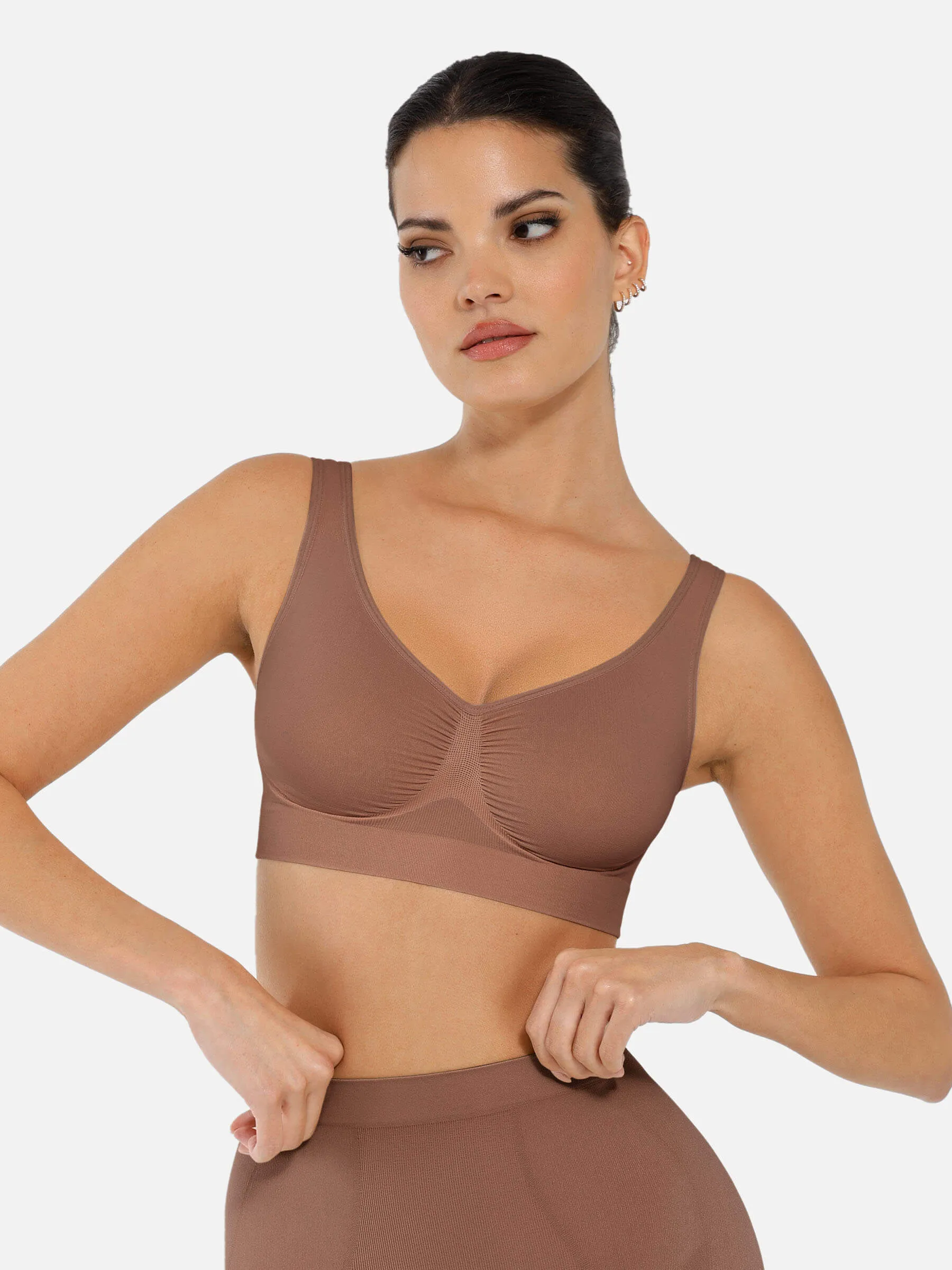 Feelingirl No Underwire Wide Straps Everyday Bra Bundle sold by FeelinGirl product image thumbnail 2