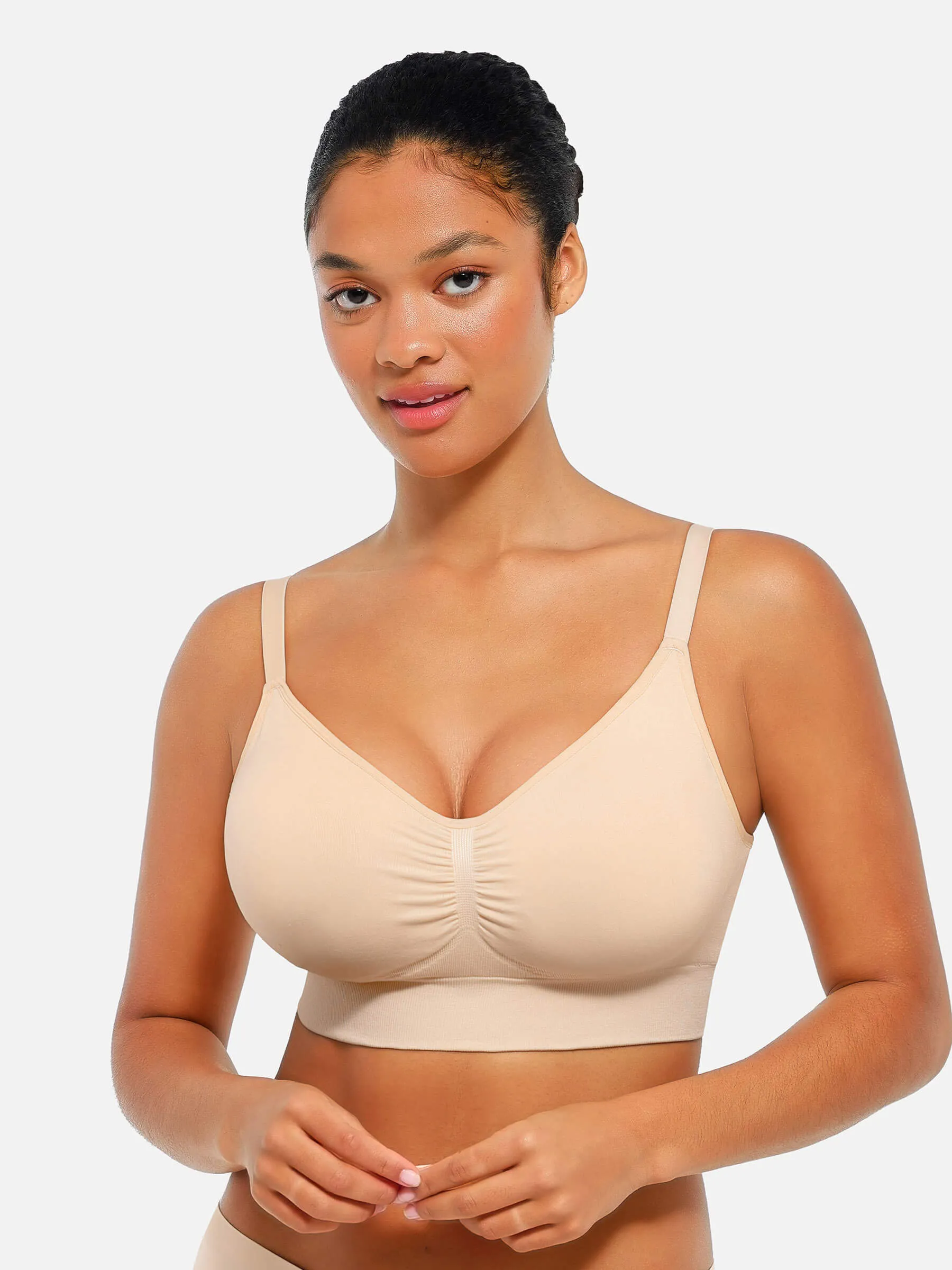 Feelingirl Seamless Everyday Bra with Built-In Soft Padding Bundle sold by FeelinGirl product image thumbnail 2