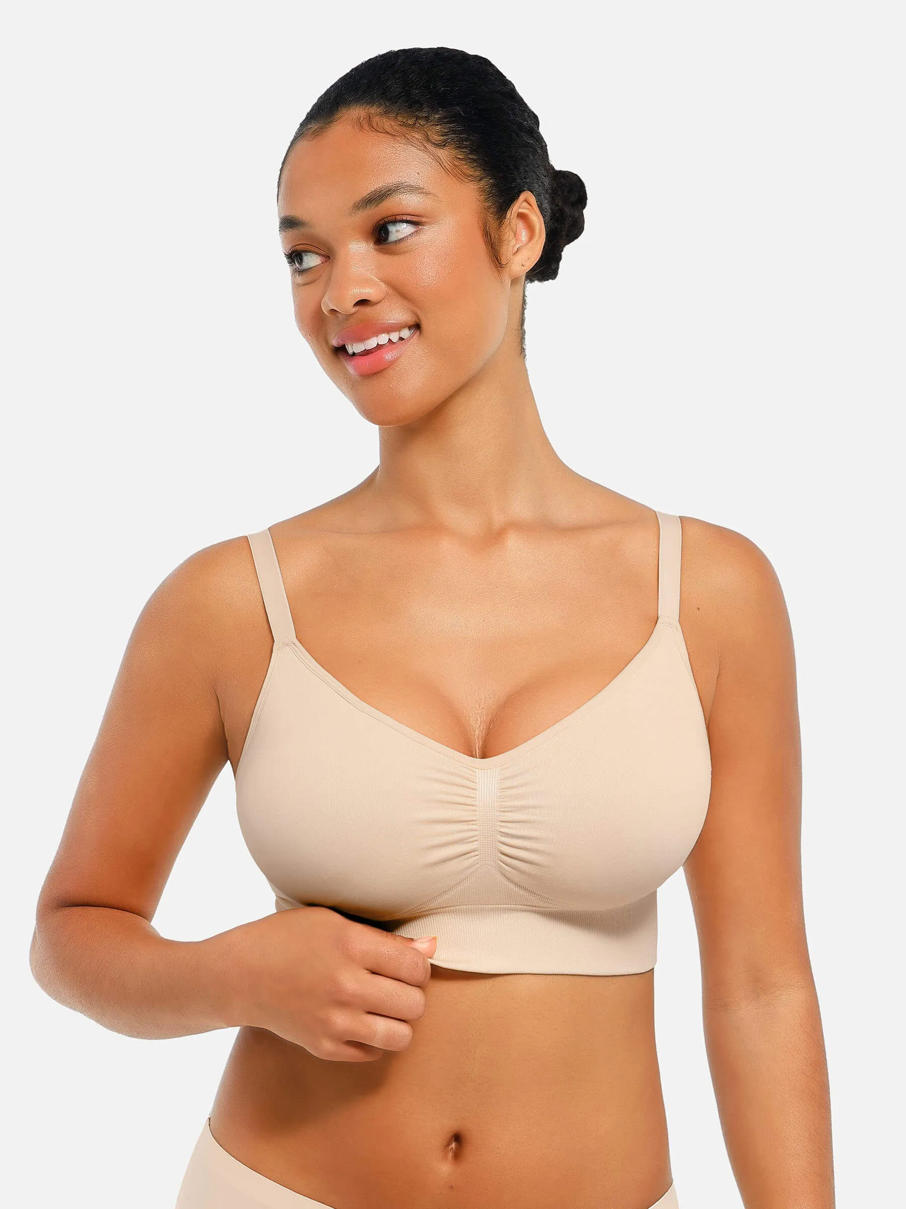 Feelingirl Seamless Everyday Bra with Built-In Soft Padding Bundle sold by FeelinGirl product image thumbnail 3