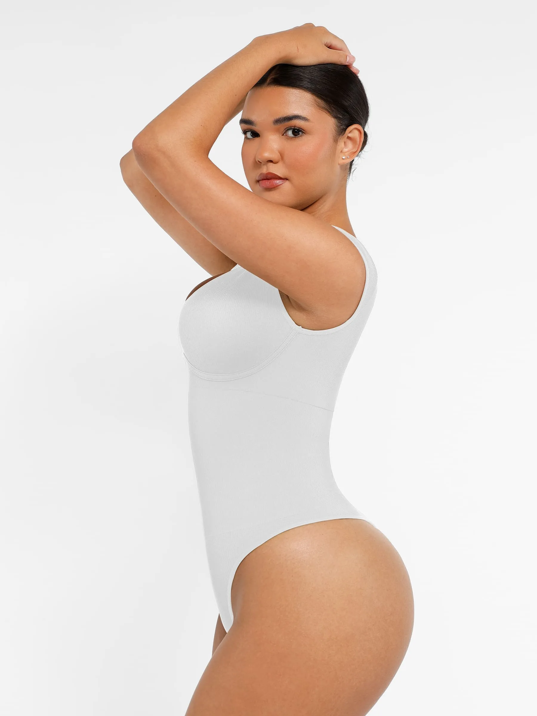 Feelingirl Bodysuit Tummy Control Shapewear Body Shaper Jumpsuit Top Going Out Shirt sold by FeelinGirl product image thumbnail 3