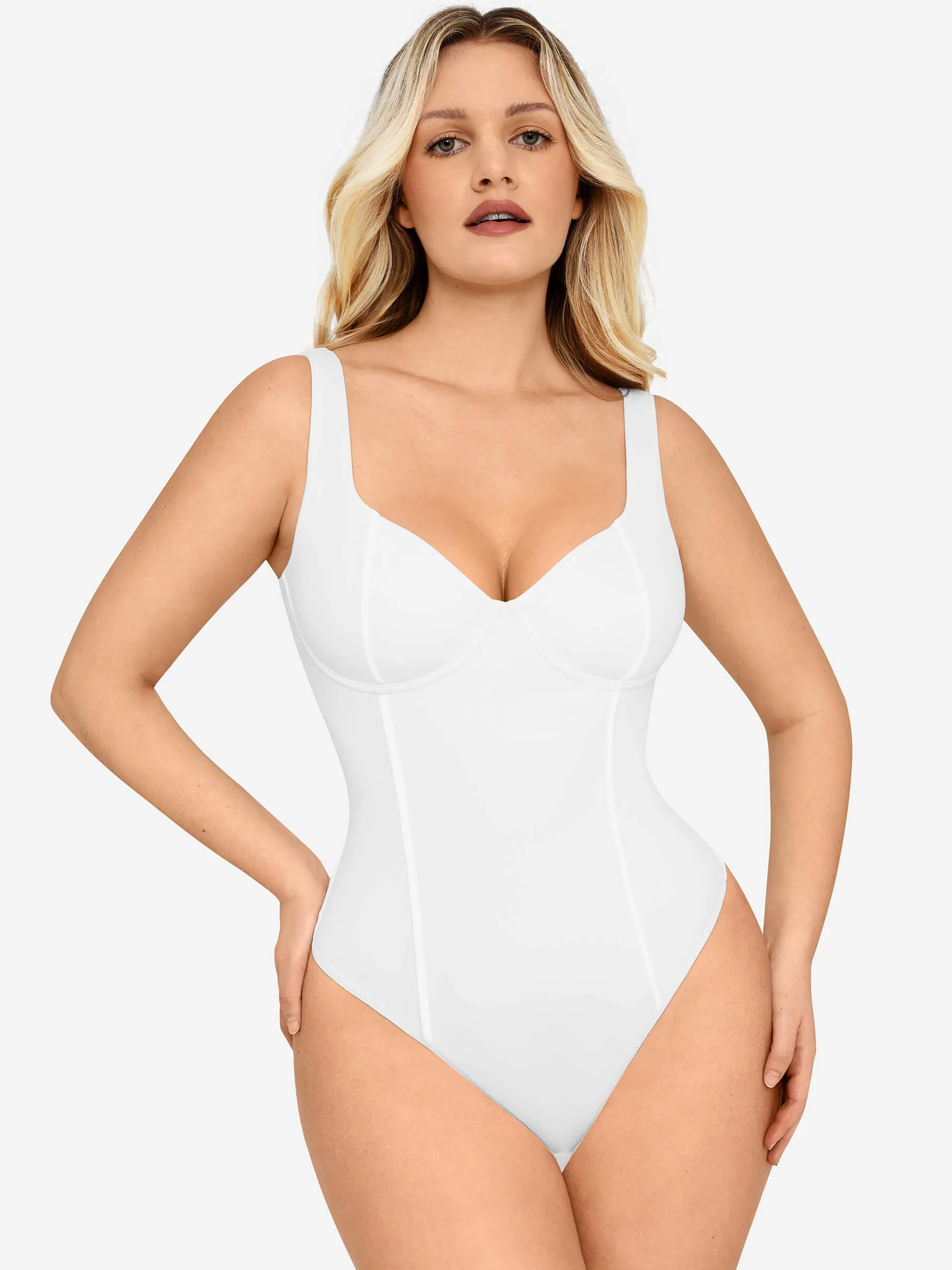 V-Neck Everyday Seamless Bodysuit sold by FeelinGirl
