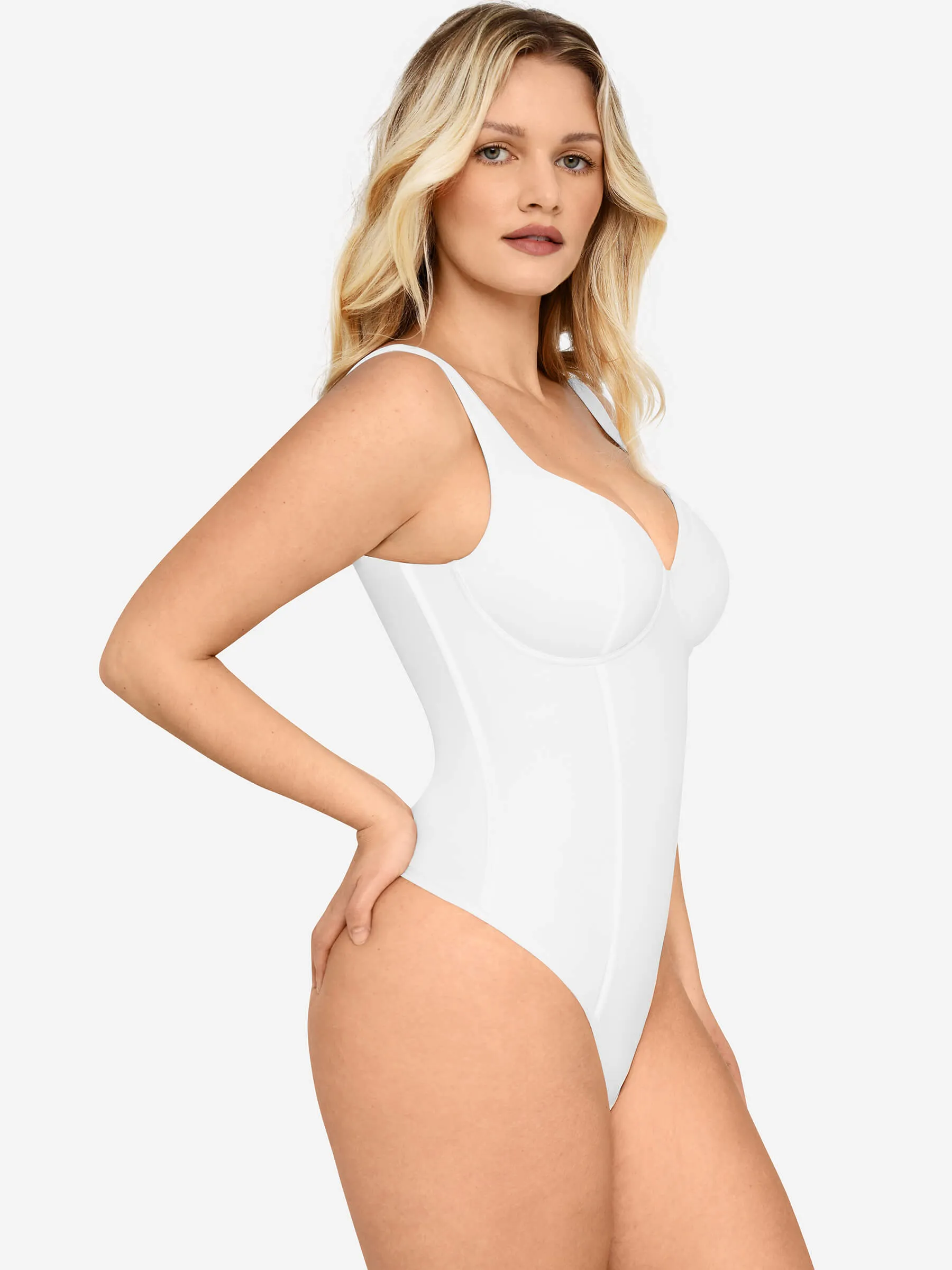 V-Neck Everyday Seamless Bodysuit sold by FeelinGirl product image thumbnail 4