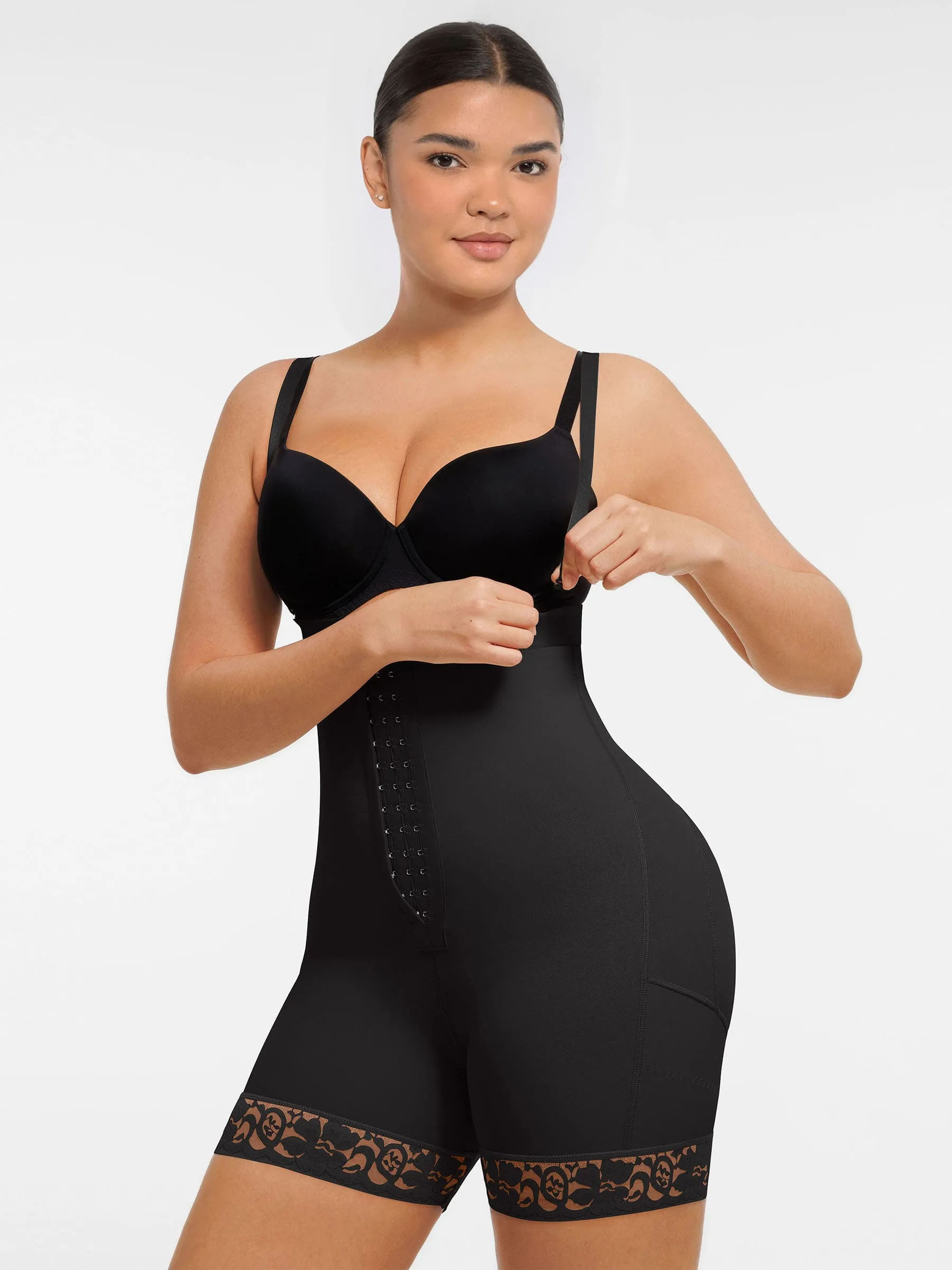 Feelingirl Butt Lifting Body Shaper with Zip Crotch Smooth Tummy Control sold by FeelinGirl product image thumbnail 3