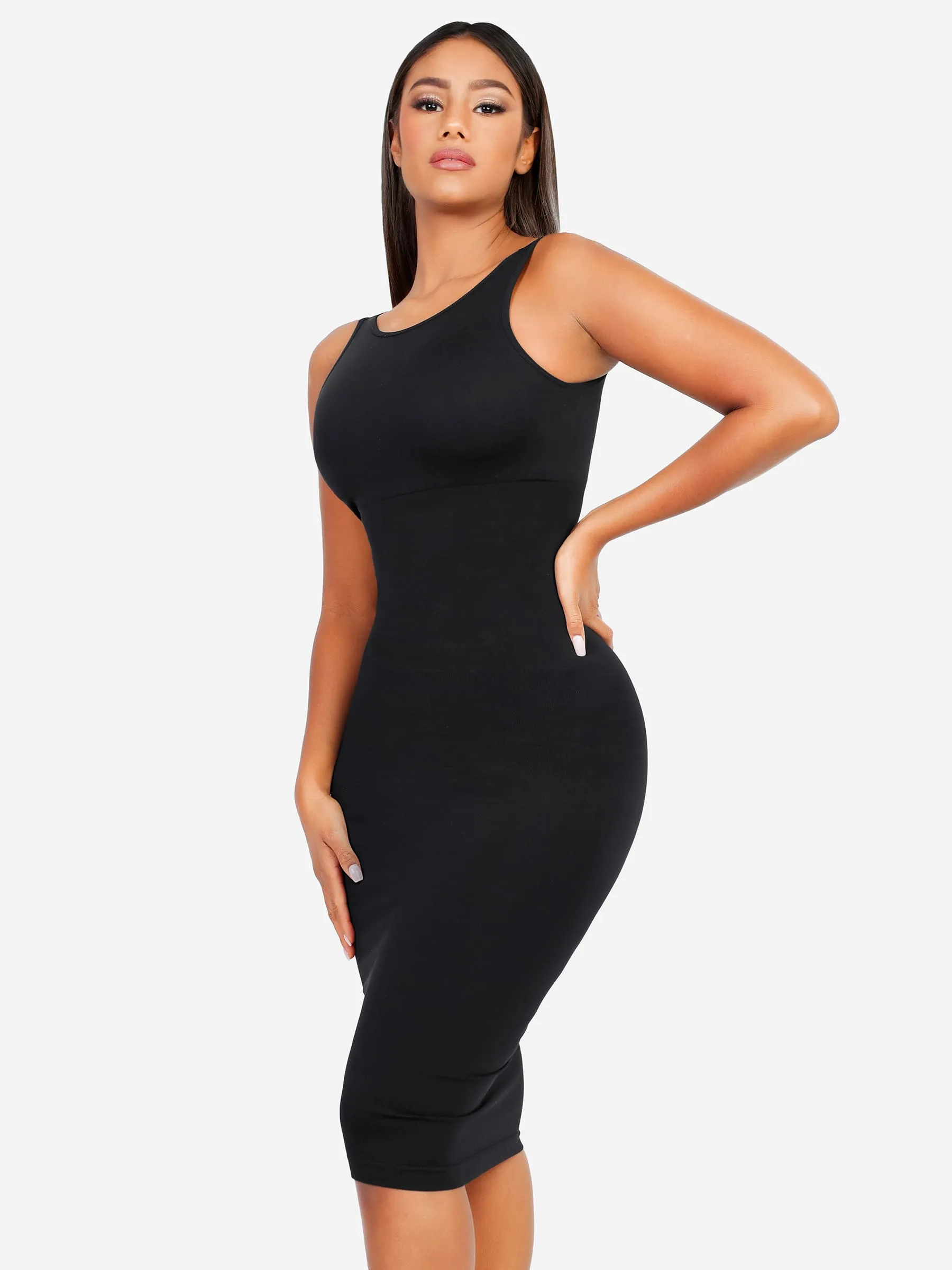 Feelingirl Seamless Eco-Friendly Large U-Back Shaper Dress with Built-In Bra sold by FeelinGirl product image thumbnail 3