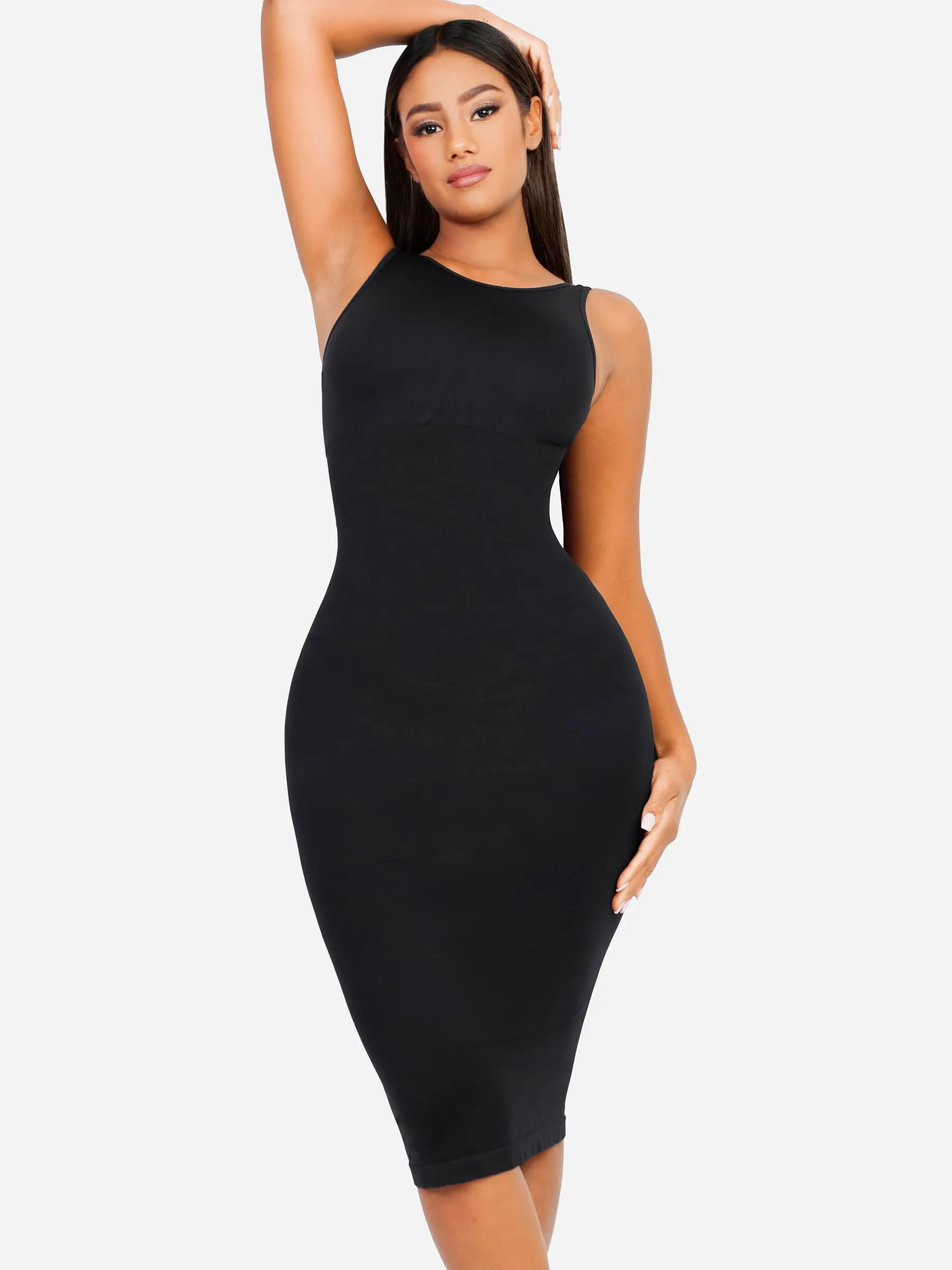 Feelingirl Seamless Eco-Friendly Large U-Back Shaper Dress with Built-In Bra sold by FeelinGirl product image thumbnail 2