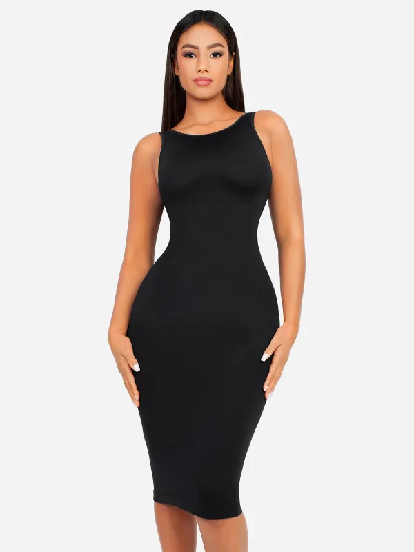 Feelingirl Seamless Eco-Friendly Large U-Back Shaper Dress with Built-In Bra sold by FeelinGirl