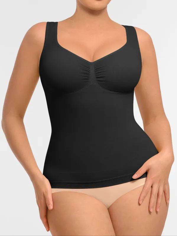Feelingirl Bust Support Waist and Abdomen Control Shape  Wide Straps Tank Top sold by FeelinGirl