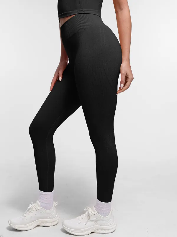 Feelingirl Seamless High Waist Yoga Leggings for Women with Double Layer Waistband sold by FeelinGirl