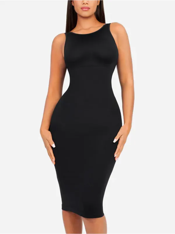 Feelingirl Seamless Eco-Friendly Large U-Back Shaper Dress with Built-In Bra sold by FeelinGirl