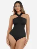Feelingirl Seamless Crossover Halter Thong Bodysuit Shapewear[BOGO] sold by FeelinGirl