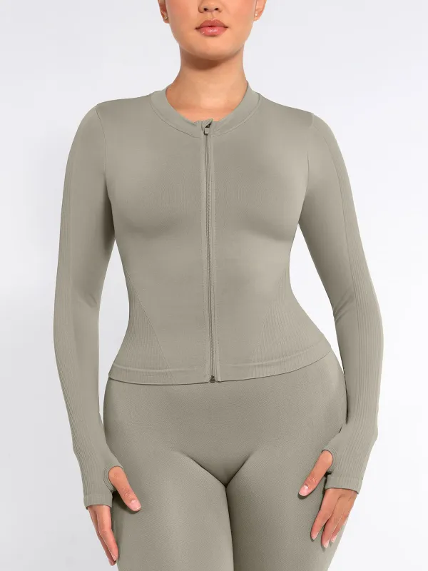 Feelingirl Seamless Long-Sleeve Workout Top sold by FeelinGirl