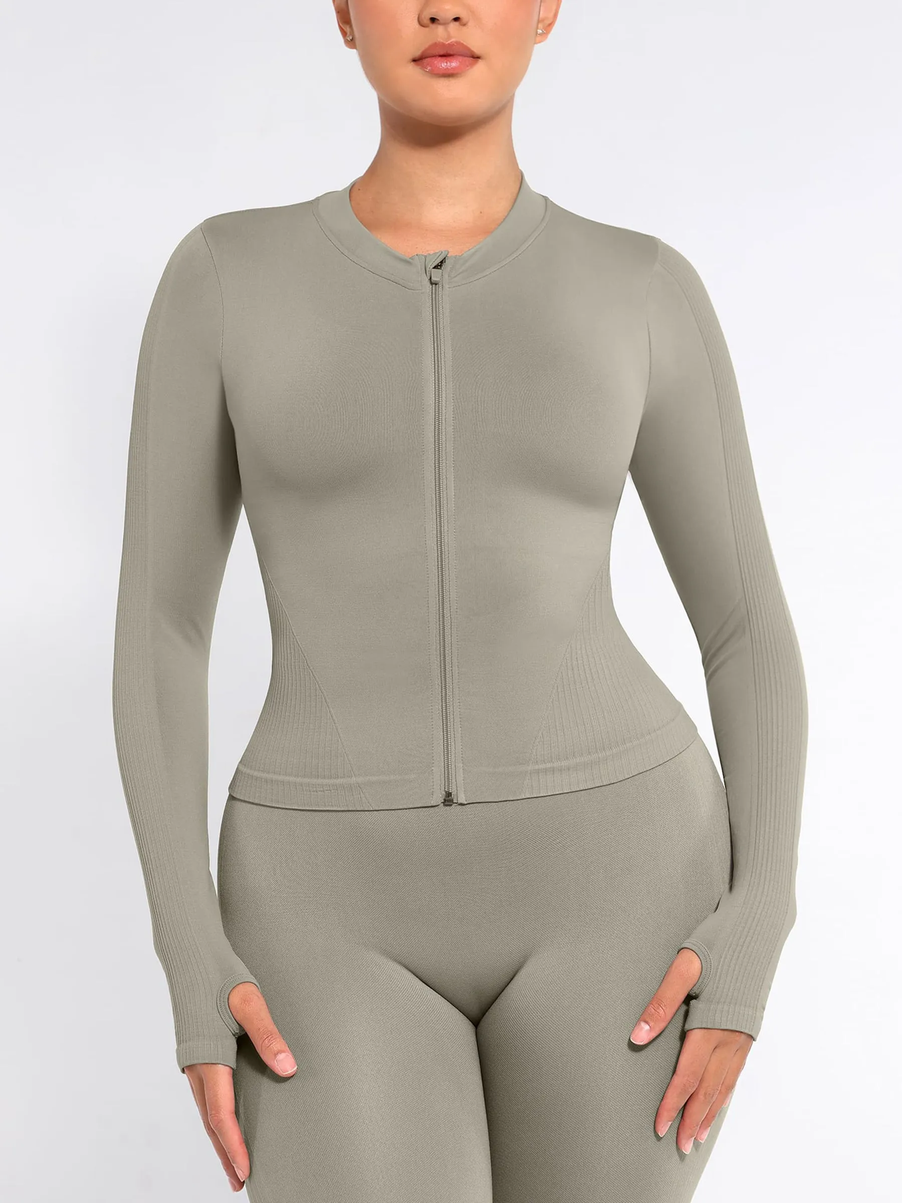 Feelingirl Seamless Long-Sleeve Workout Top sold by FeelinGirl