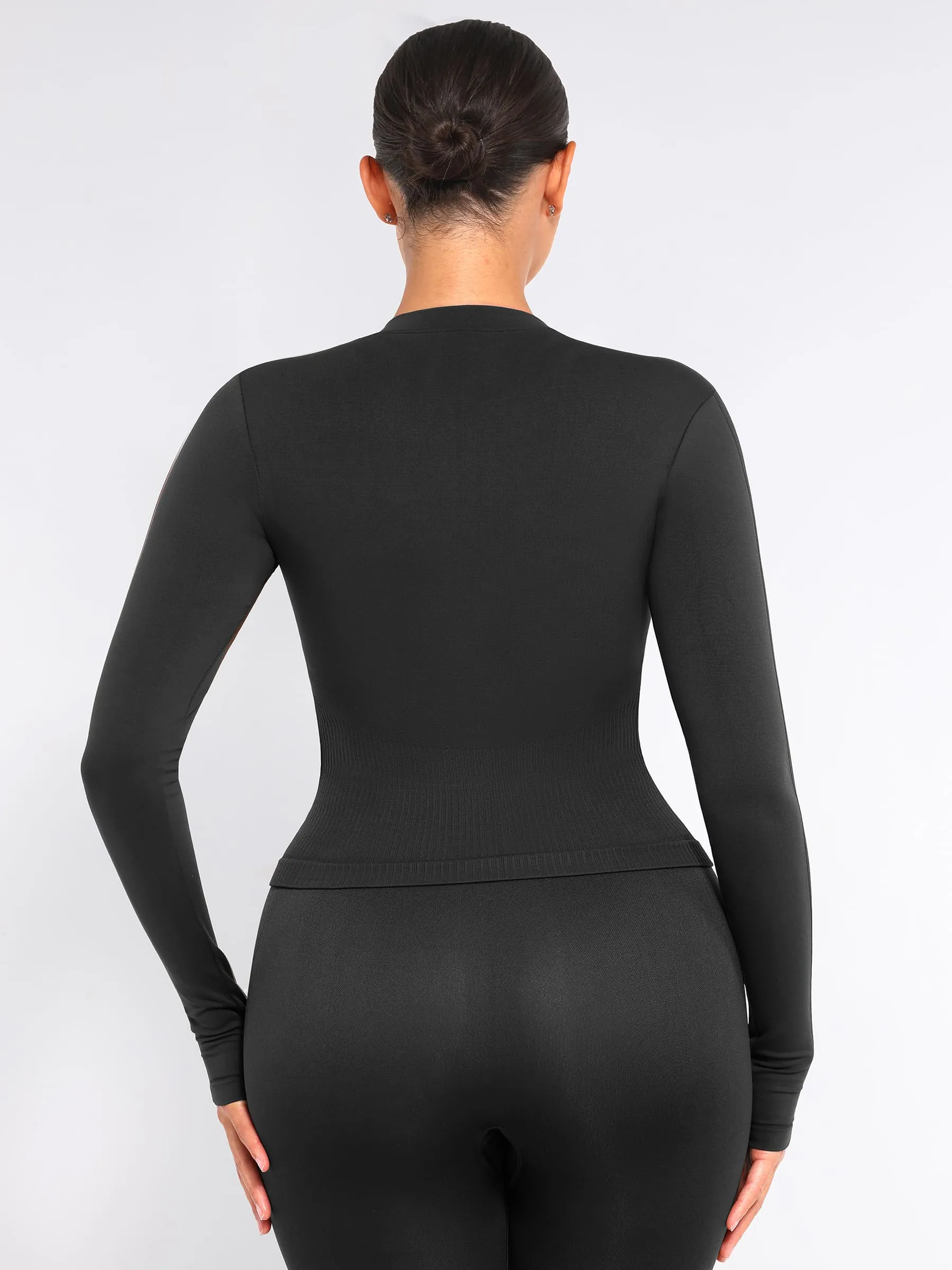 Feelingirl Seamless Long-Sleeve Workout Top sold by FeelinGirl product image thumbnail 4