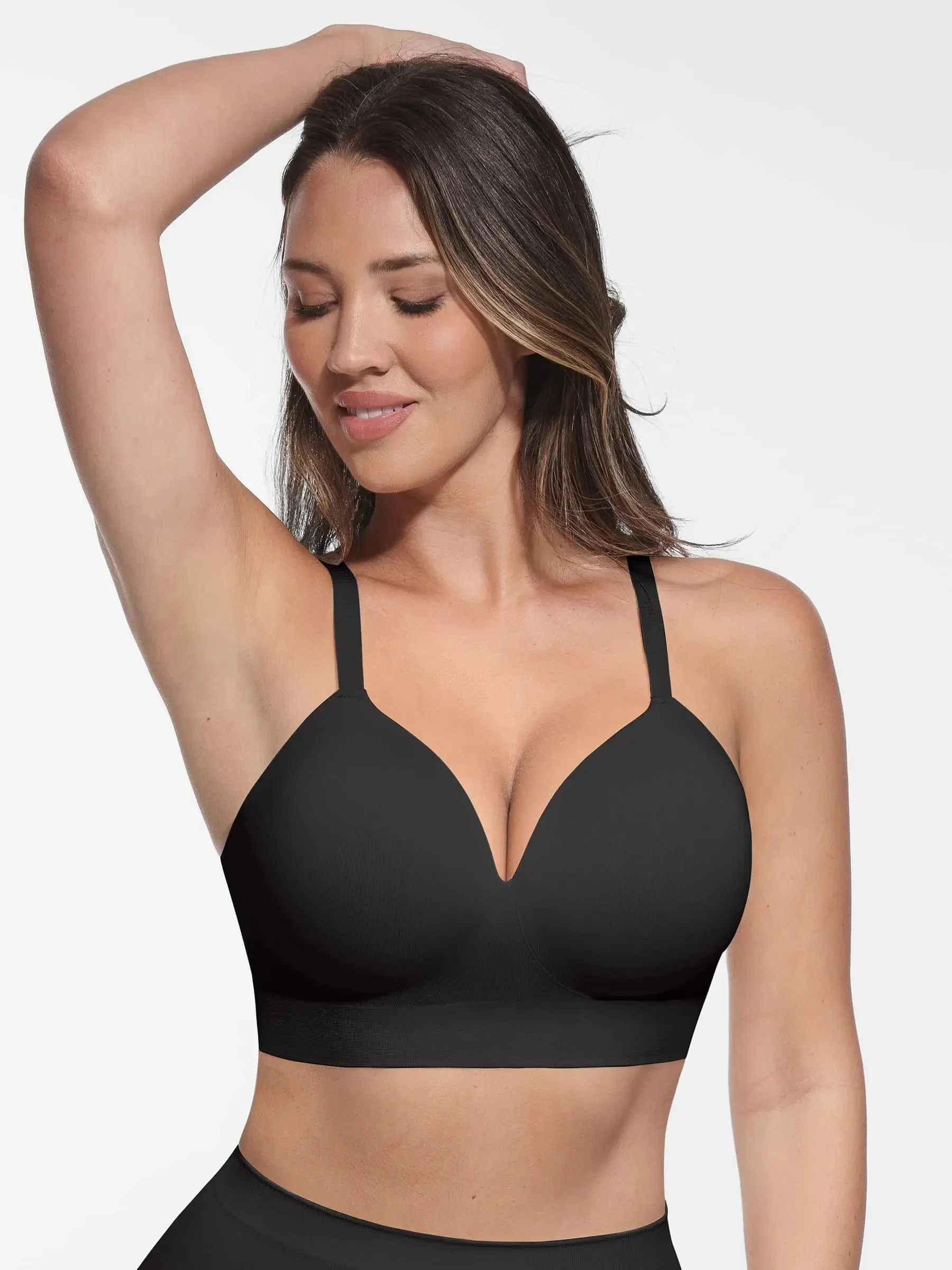 Feelingirl Wireless Adjustable Push-Up Full Coverage Bra sold by FeelinGirl