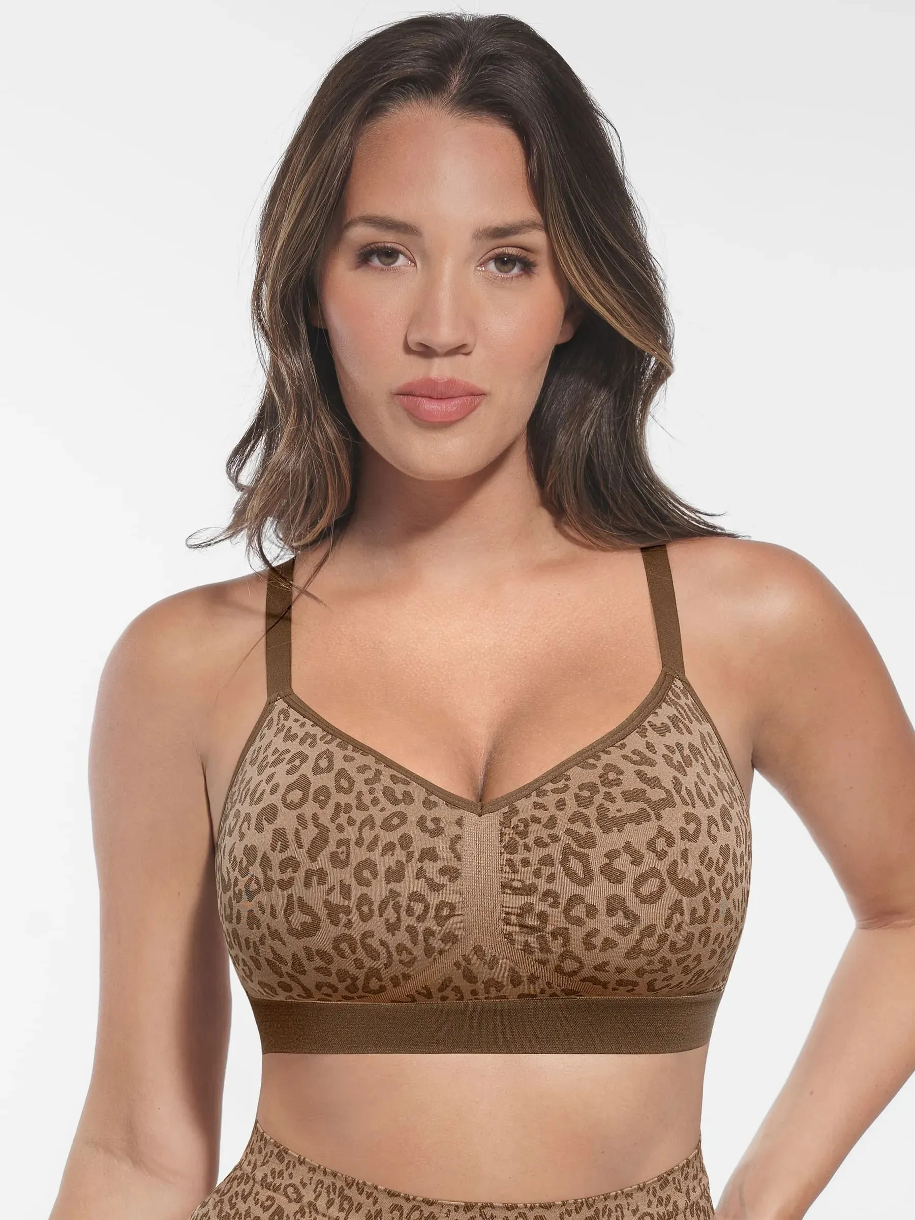 Feelingirl Leopard Print Wireless Bra & Panty sold by FeelinGirl