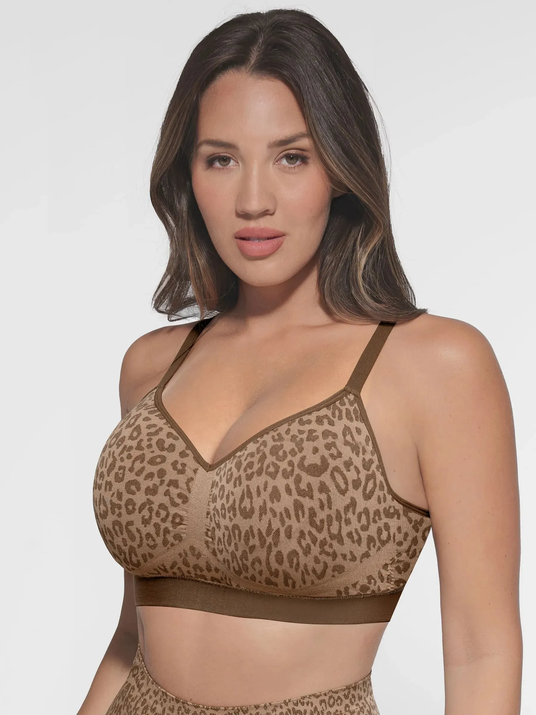 Feelingirl Leopard Print Wireless Bra & Panty sold by FeelinGirl product image thumbnail 4