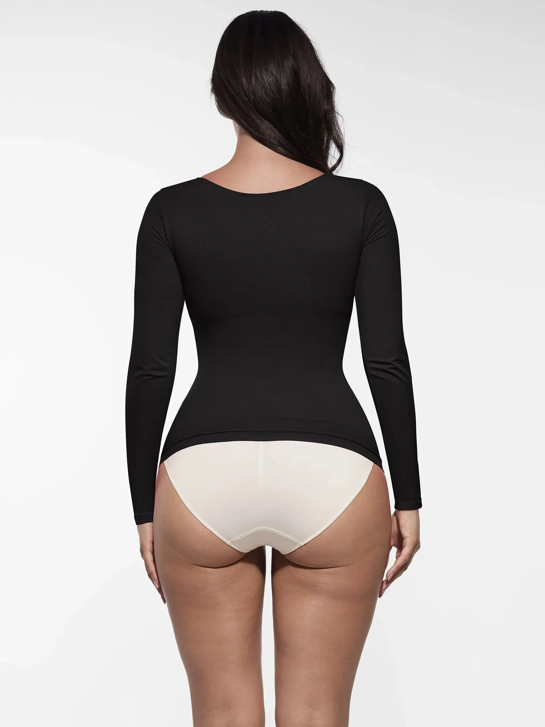 Seamless Long-Sleeve Everyday Shaper Top sold by FeelinGirl product image thumbnail 5