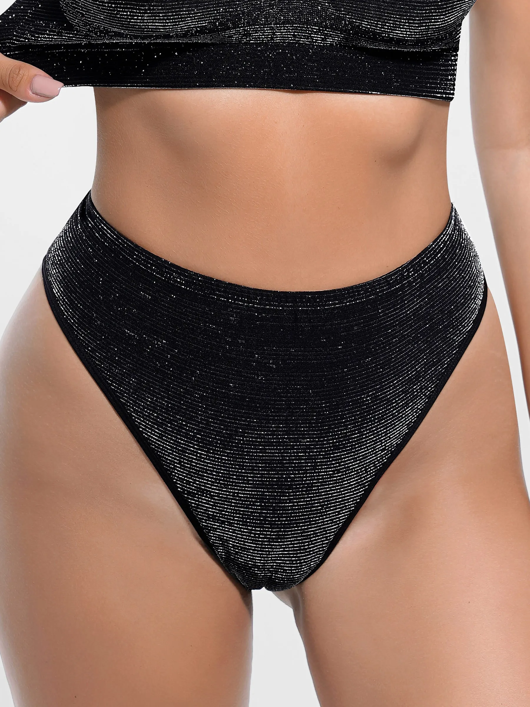 Feelingirl Seamless Shimmer Low-Rise Thong sold by FeelinGirl product image thumbnail 5
