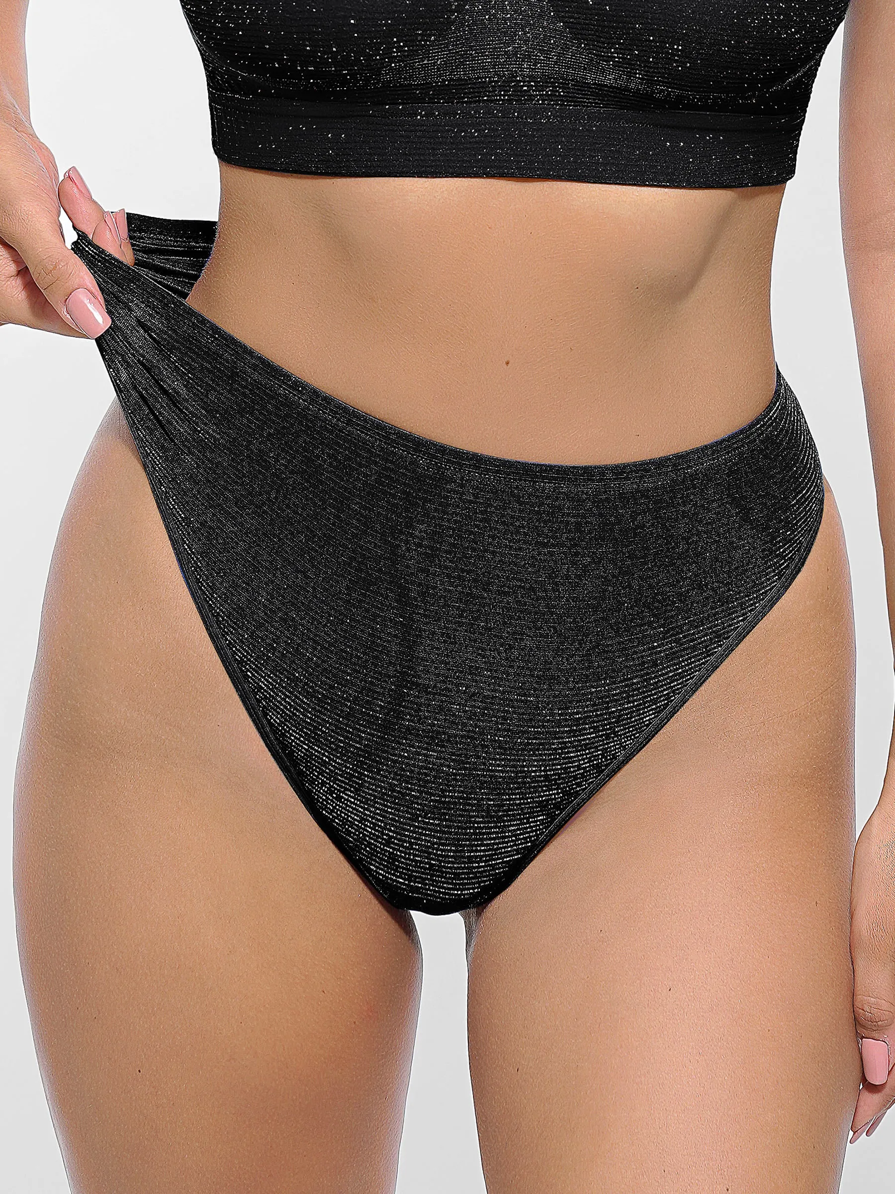 Feelingirl Seamless Shimmer Low-Rise Thong sold by FeelinGirl product image thumbnail 2