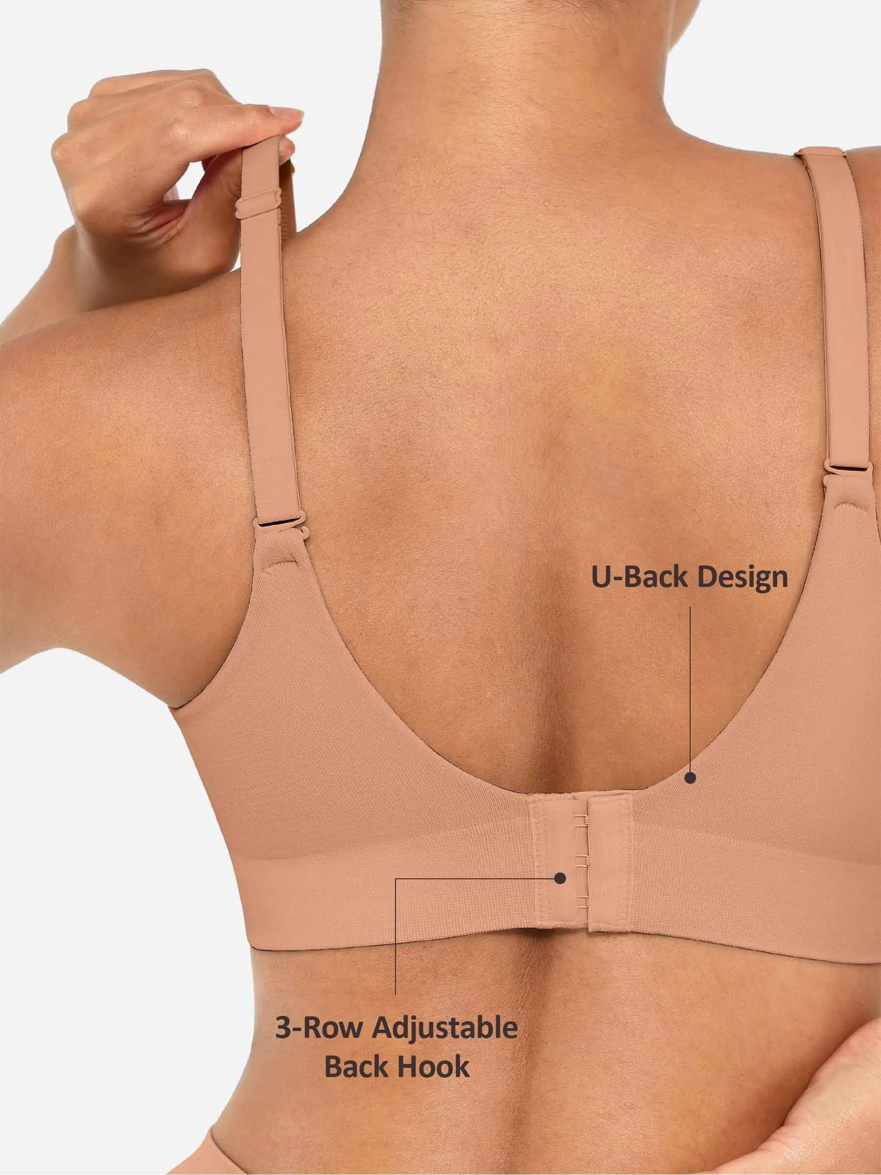 Feelingirl Full Coverage Push-Up Comfort Wireless Bra sold by FeelinGirl product image thumbnail 3