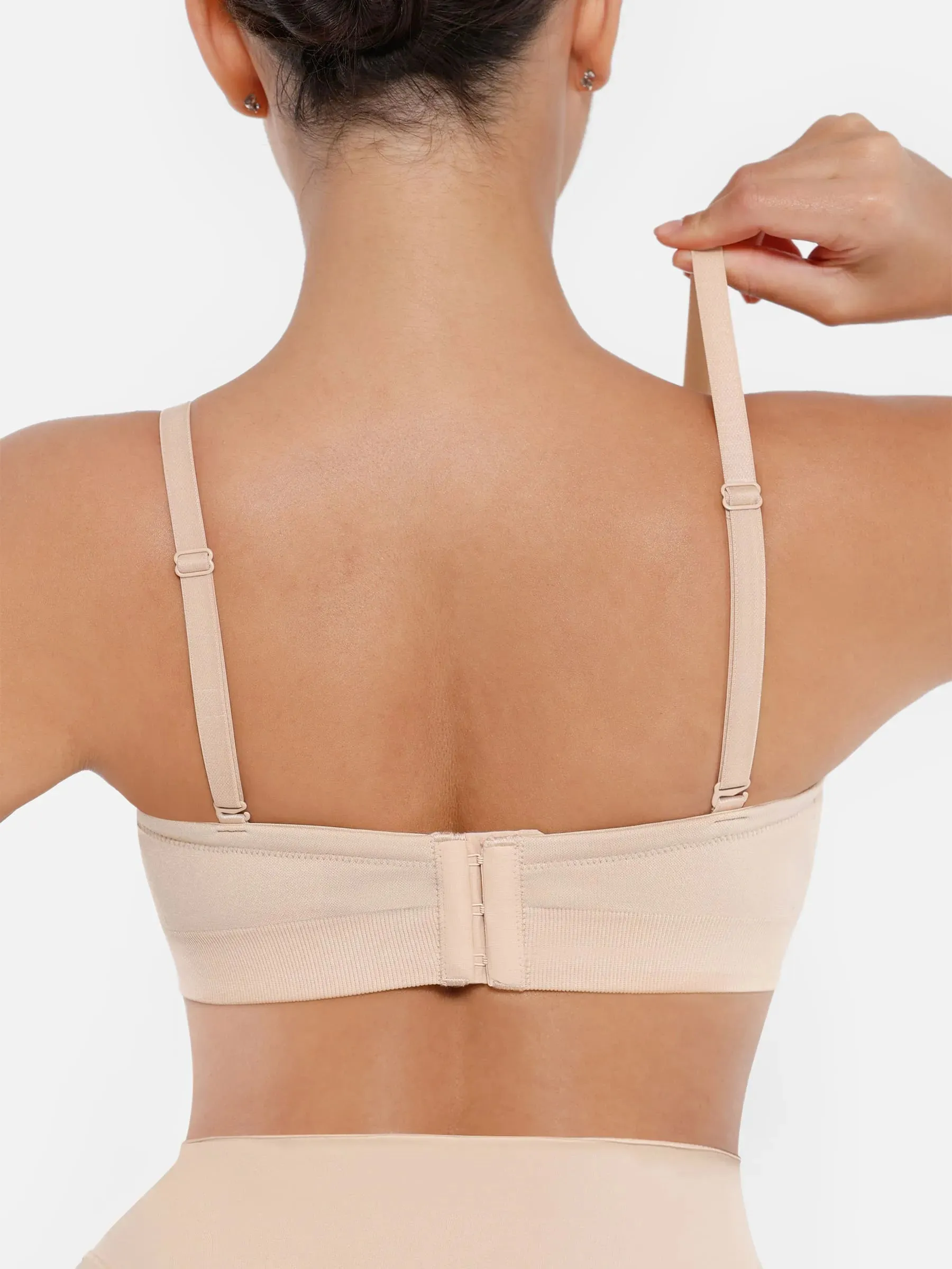 Feelingirl Seamless Strapless Anti-Slip Bra With Removable Pads sold by FeelinGirl product image thumbnail 4