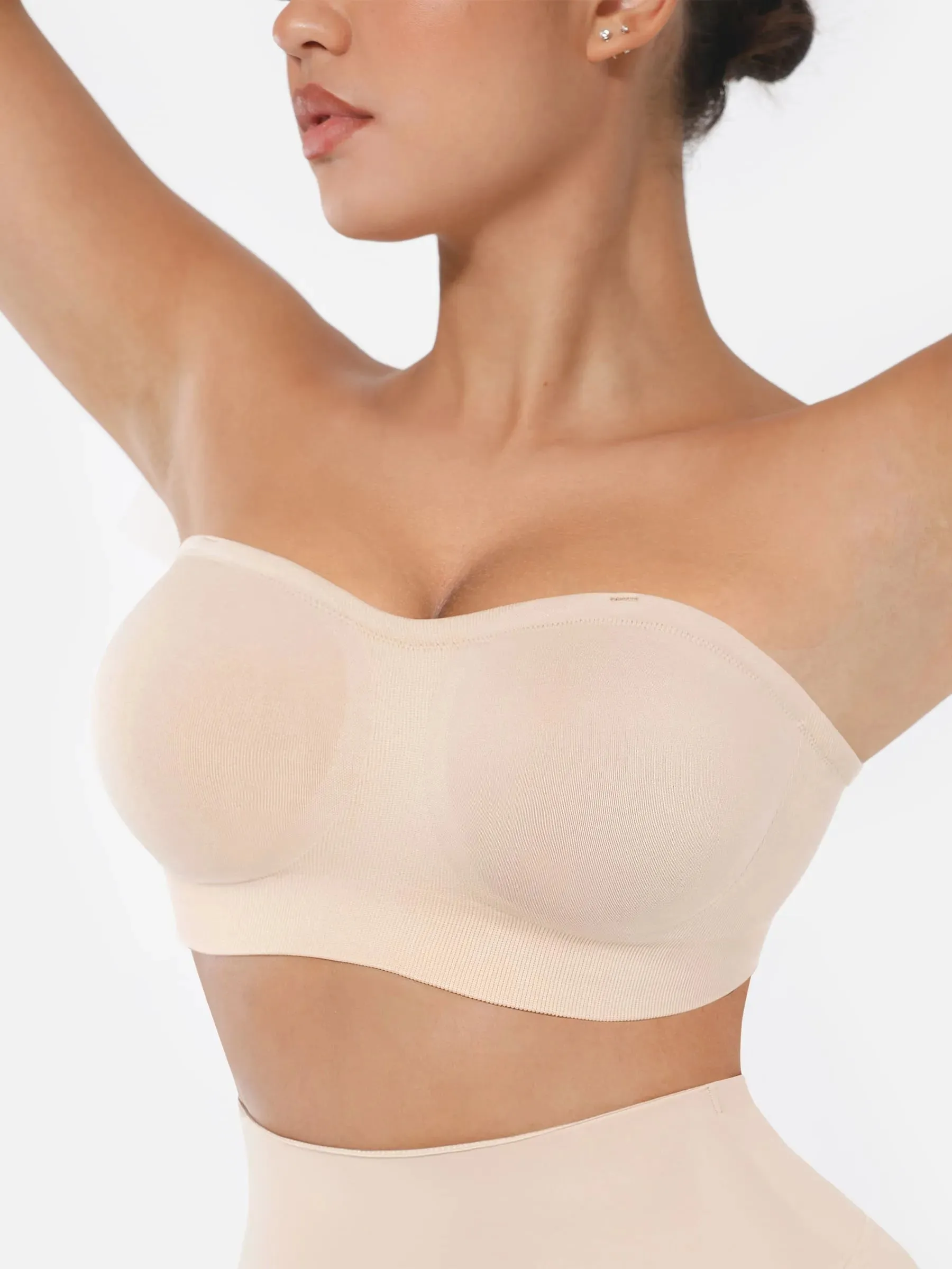 Feelingirl Seamless Strapless Anti-Slip Bra With Removable Pads sold by FeelinGirl product image thumbnail 5