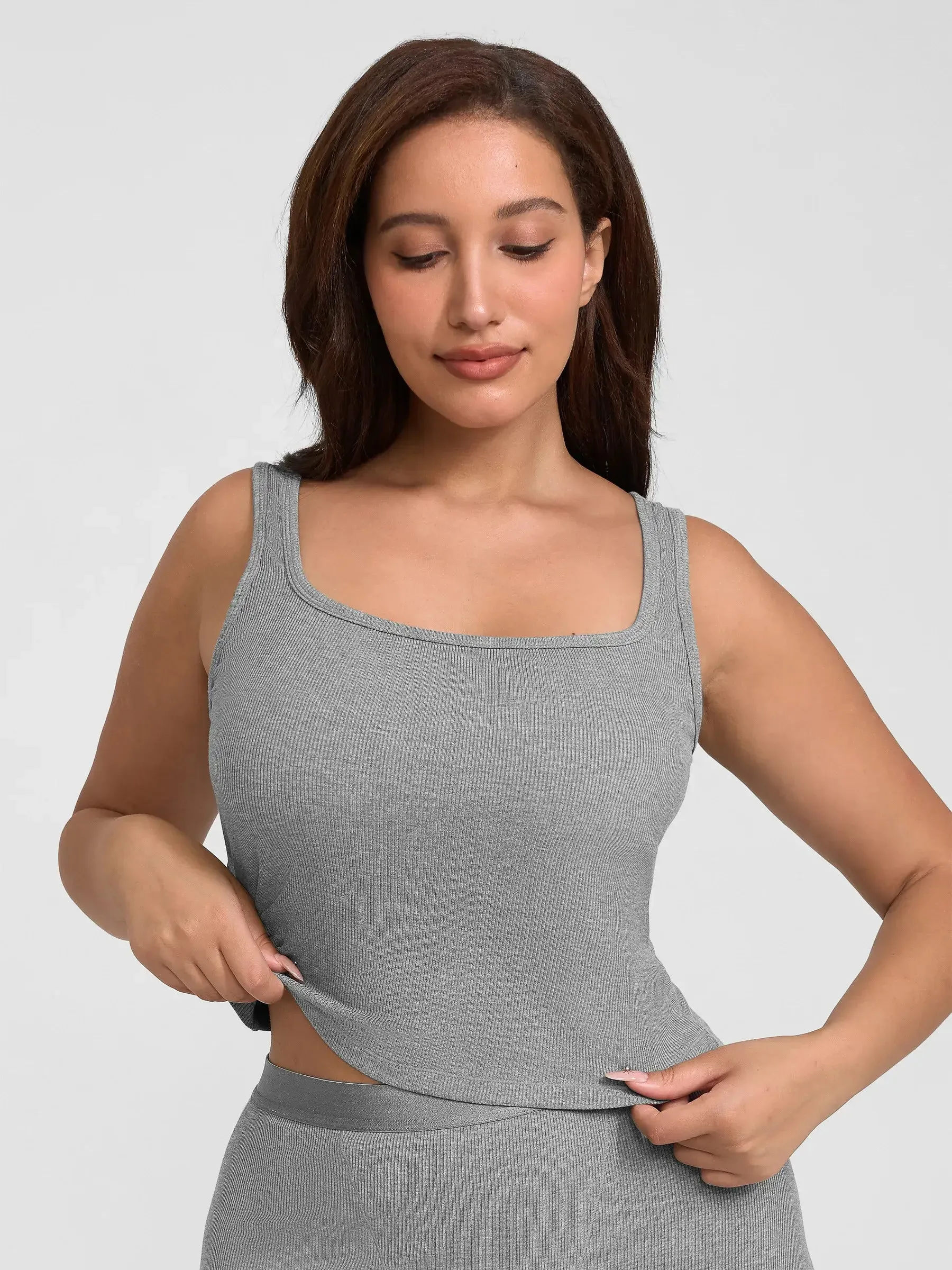 Feelingirl Breathable Ribbed Sleeveless Tank Top sold by FeelinGirl product image thumbnail 3