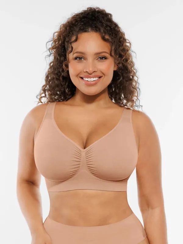 Feelingirl Seamless No Underwire Full Coverage Bra sold by FeelinGirl